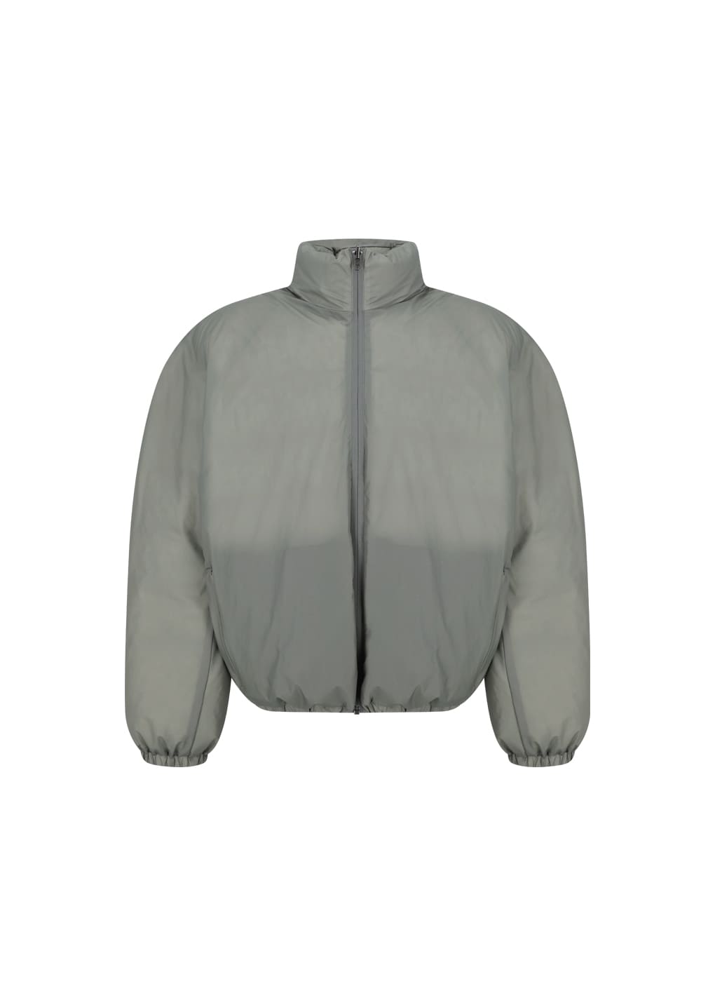 nylon reversible goose down puffer, khaki