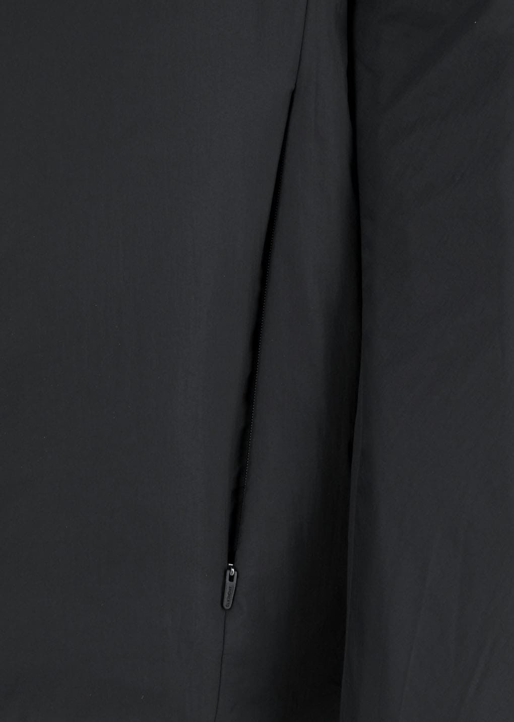 nylon reversible hood jumper, black