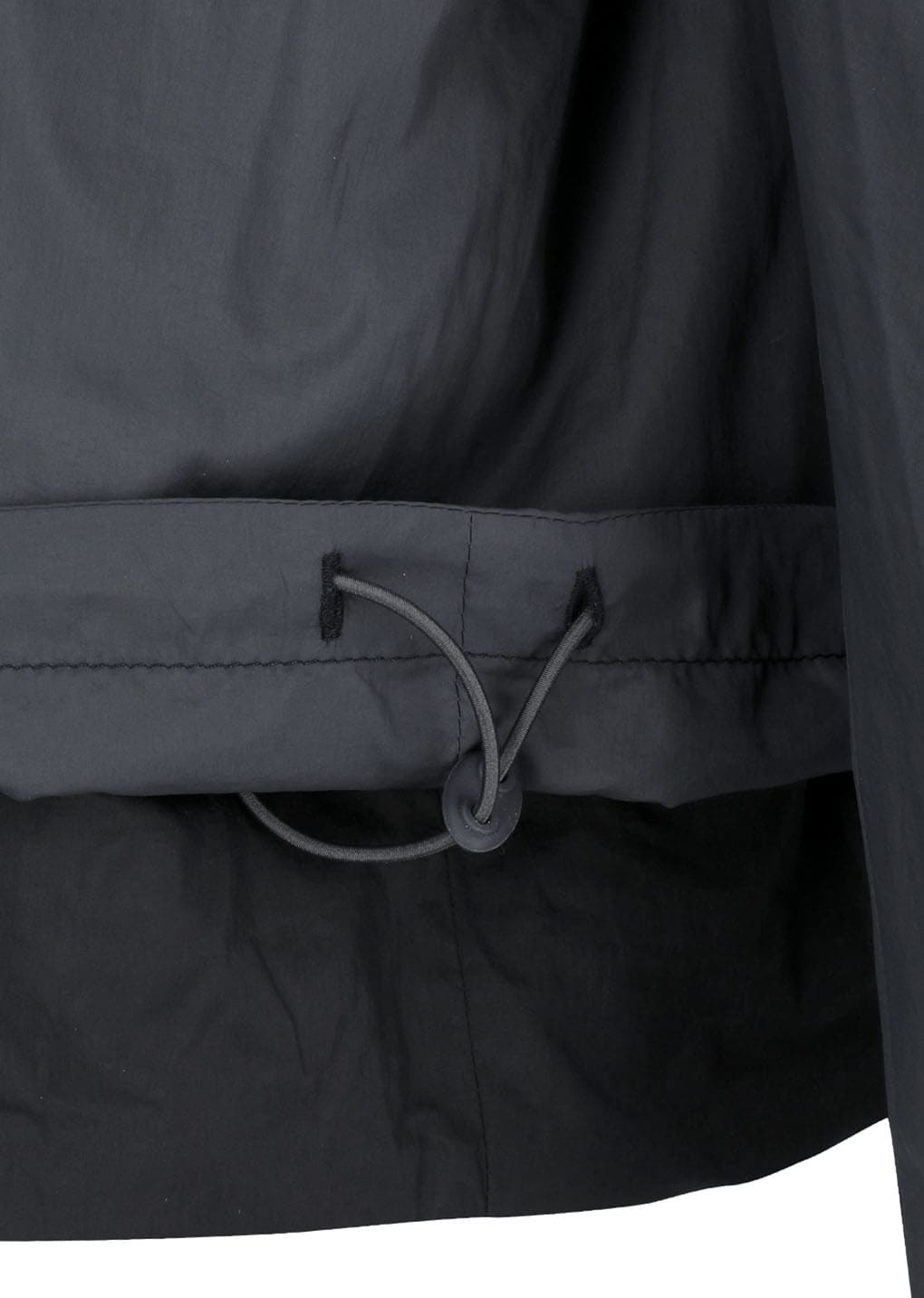 nylon reversible hood jumper, black