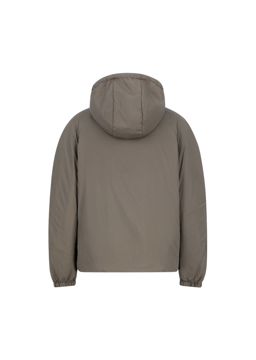 nylon reversible hood jumper, brown