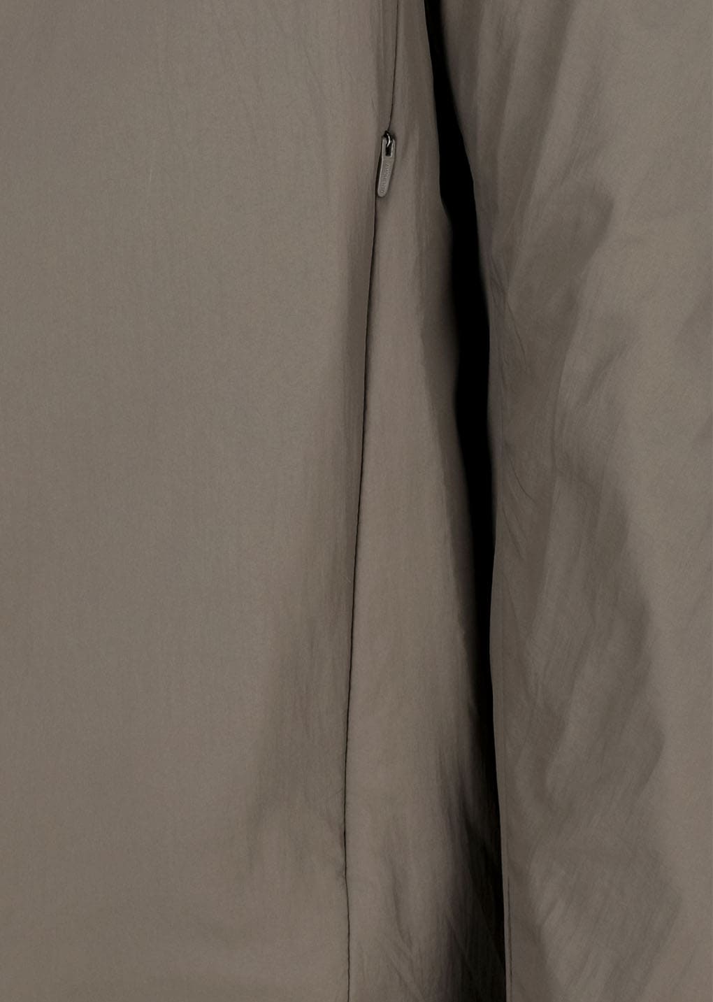 nylon reversible hood jumper, brown