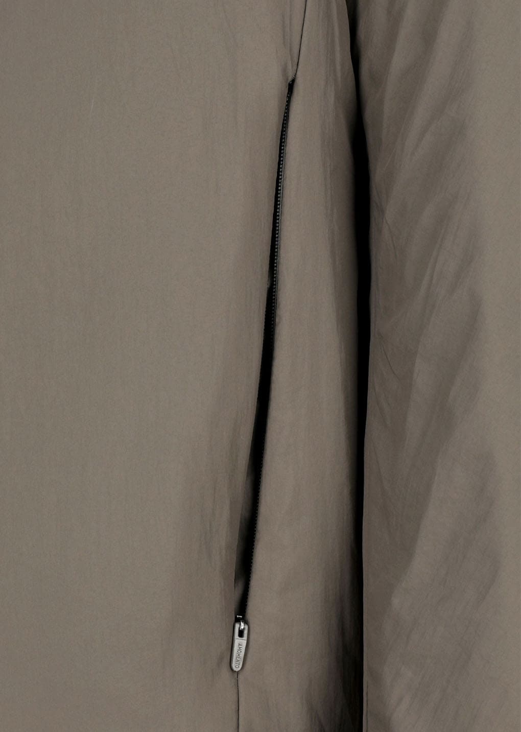 nylon reversible hood jumper, brown