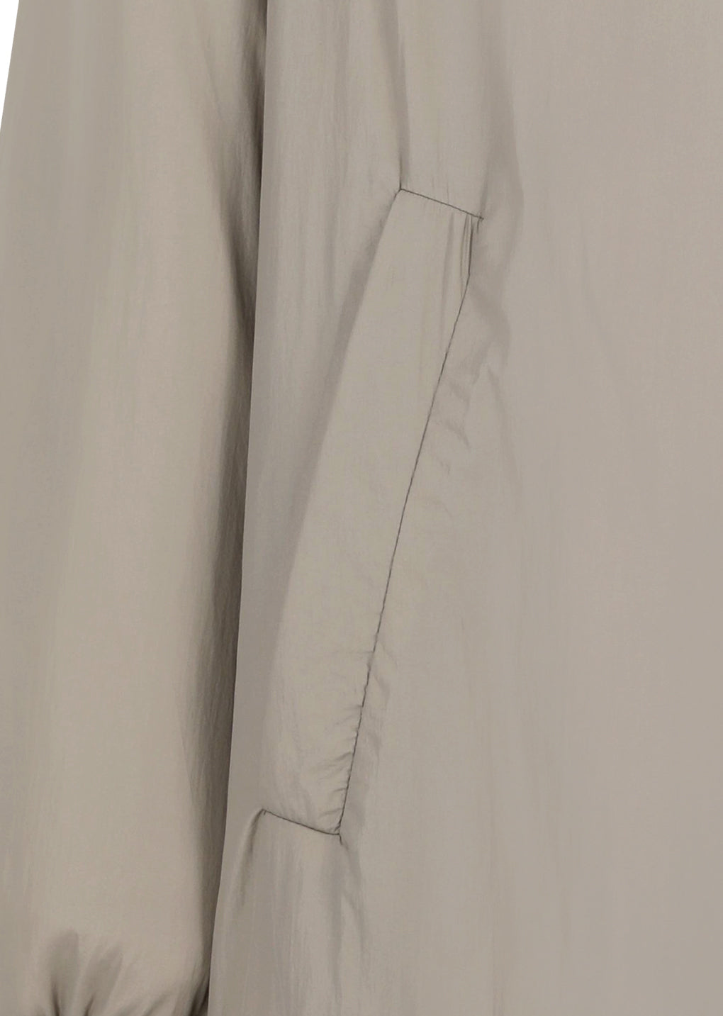 nylon reversible padded poncho, beige