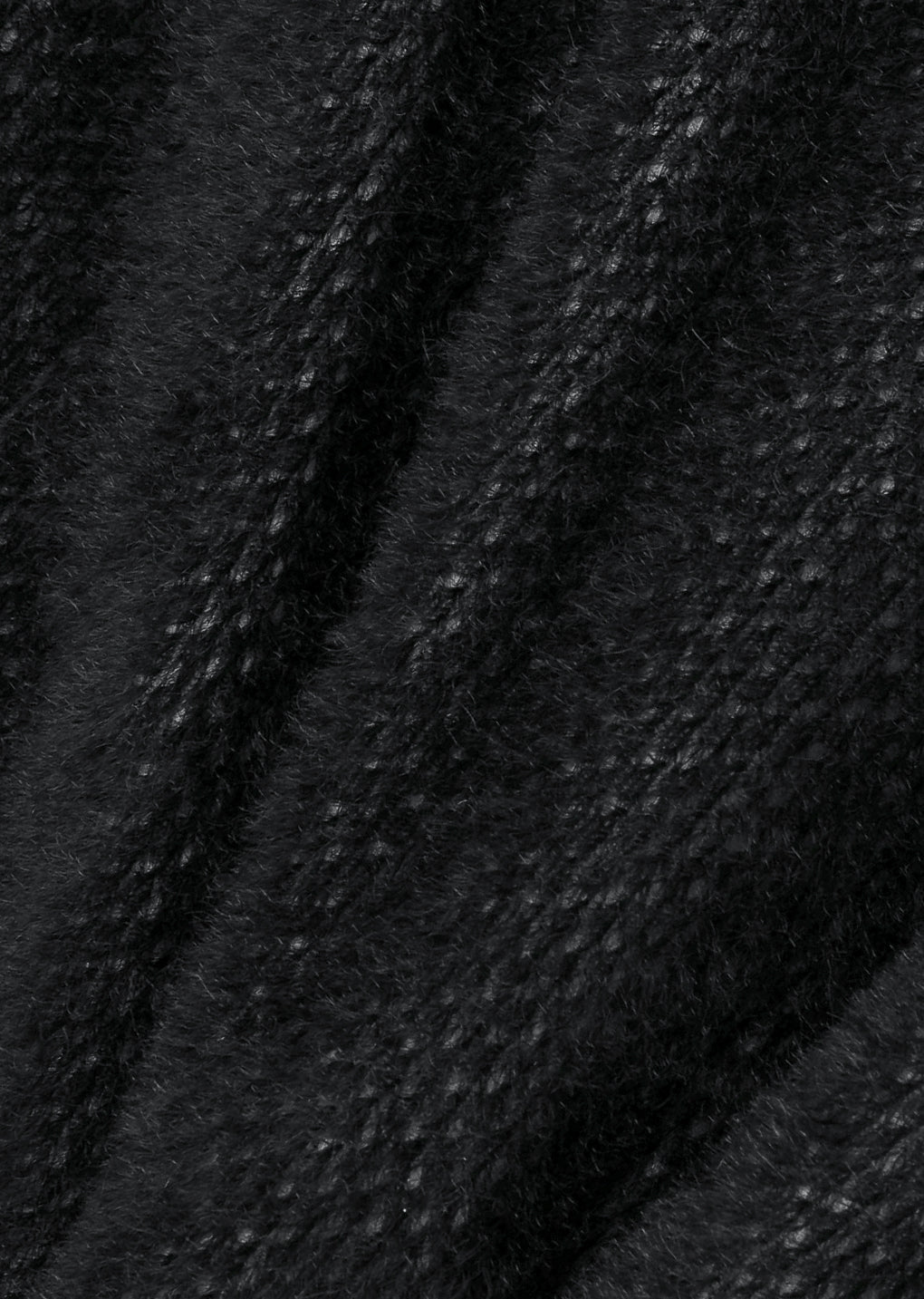 nylon reversible padded poncho, black