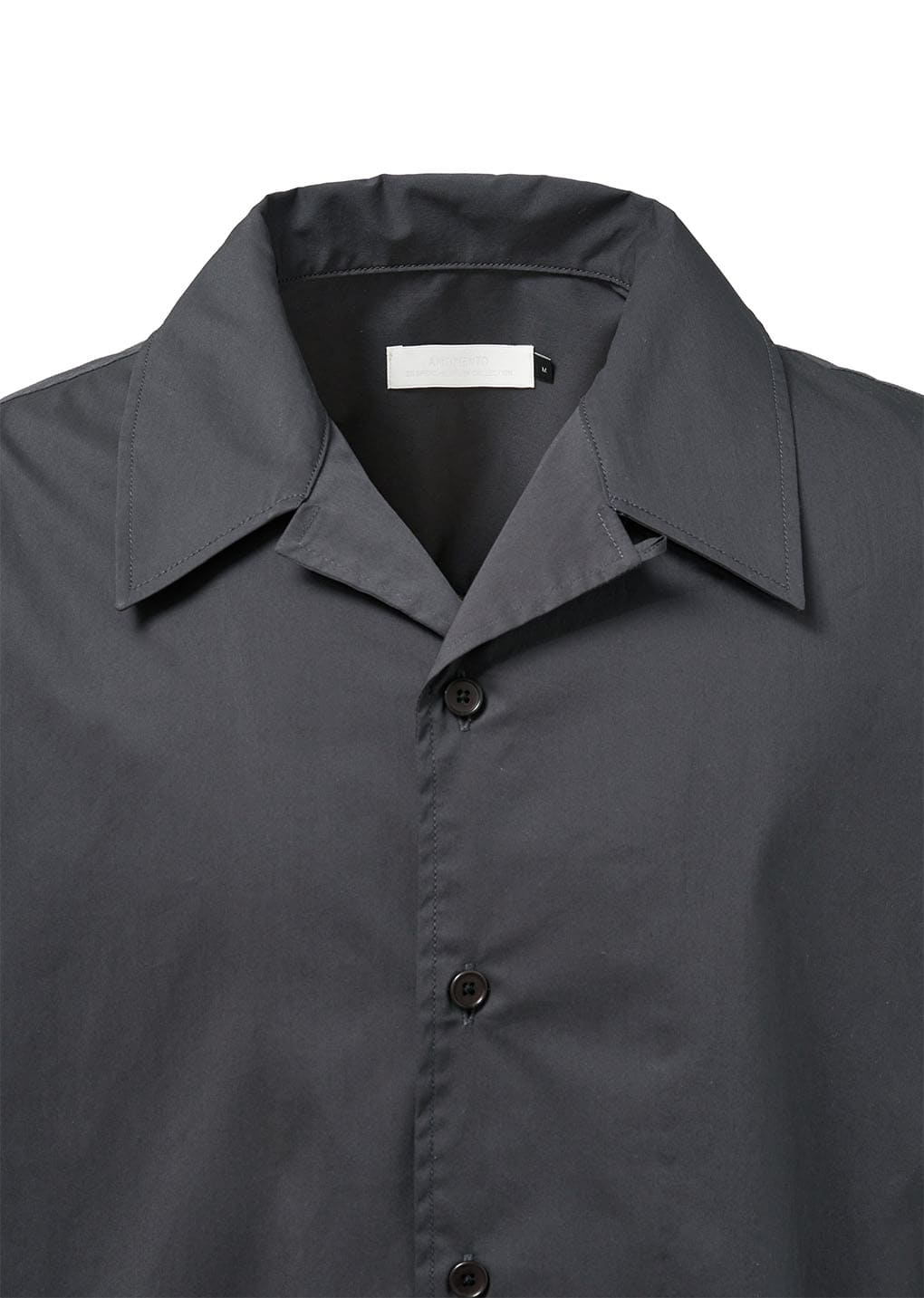 【新品】AMOMENT Open Collar Half Shirts サイズM AMOMENTO GLOBAL