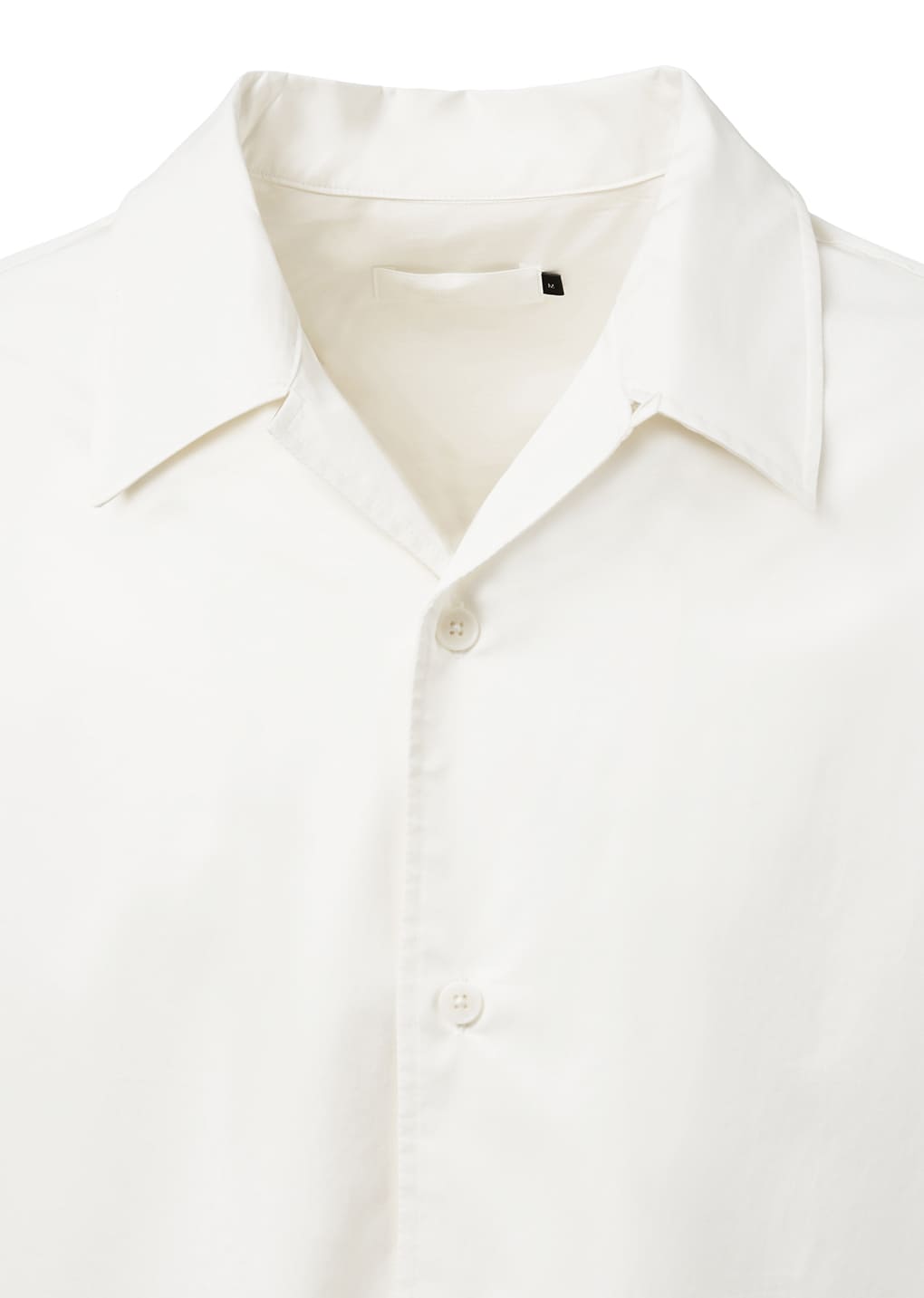 open collar shirts, ivory