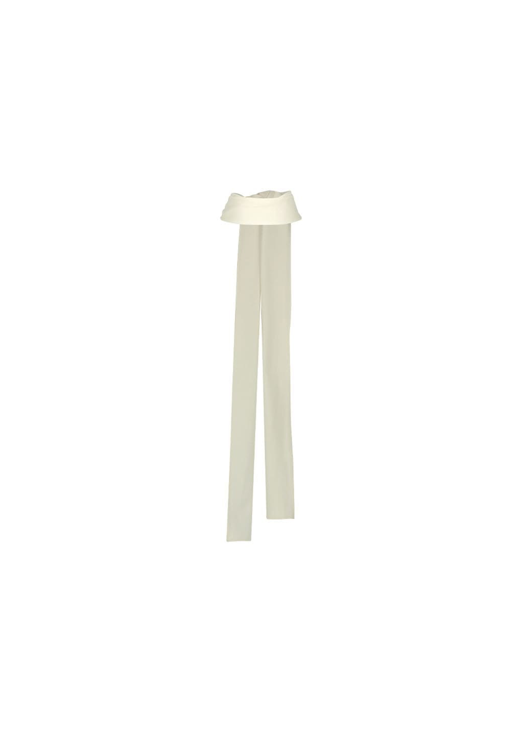 padded jersey top, ivory