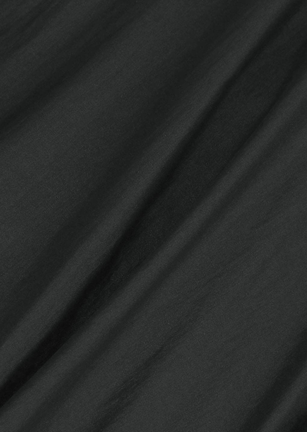 padded nylon crop jumper, black