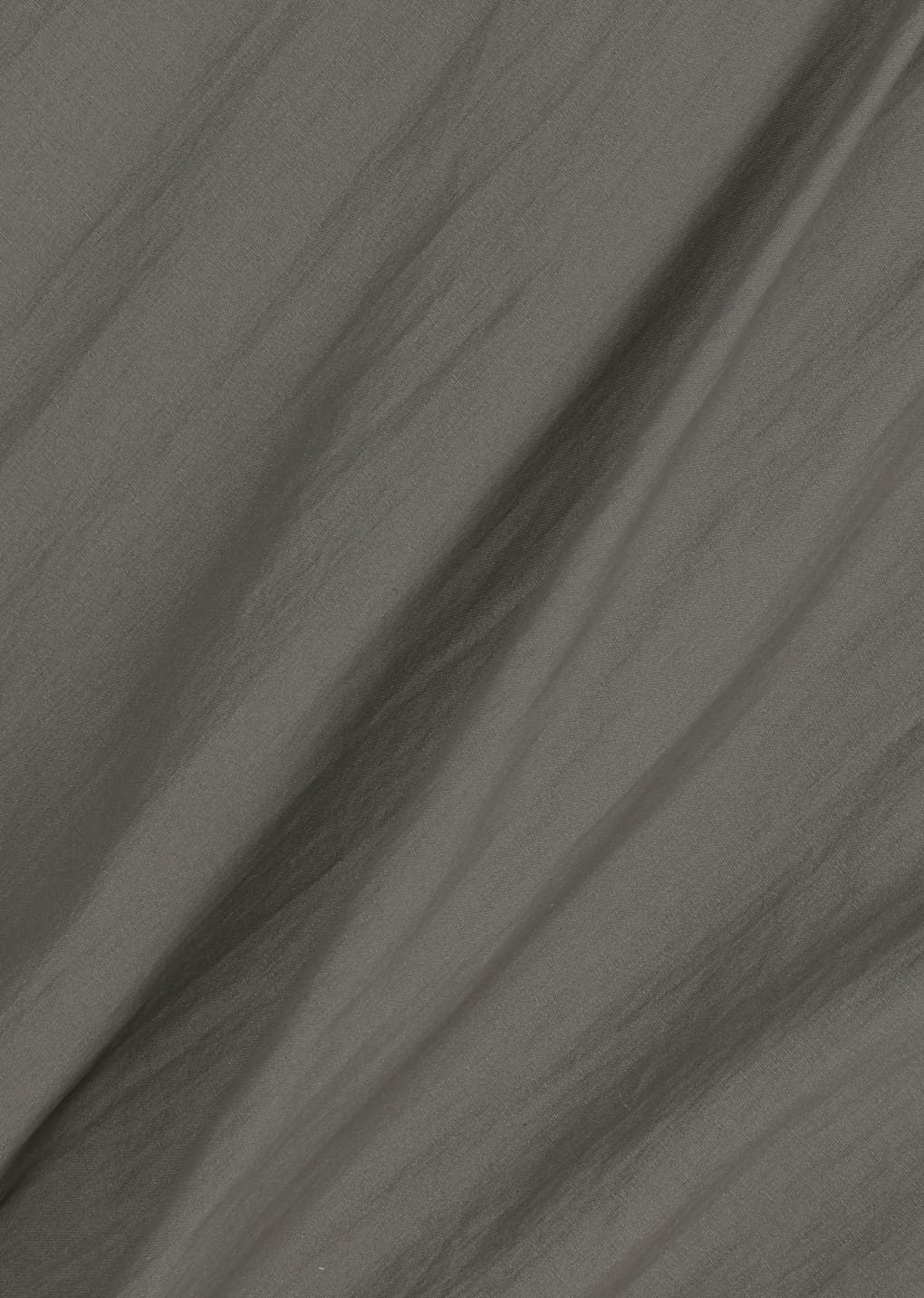 padded nylon crop jumper, brown