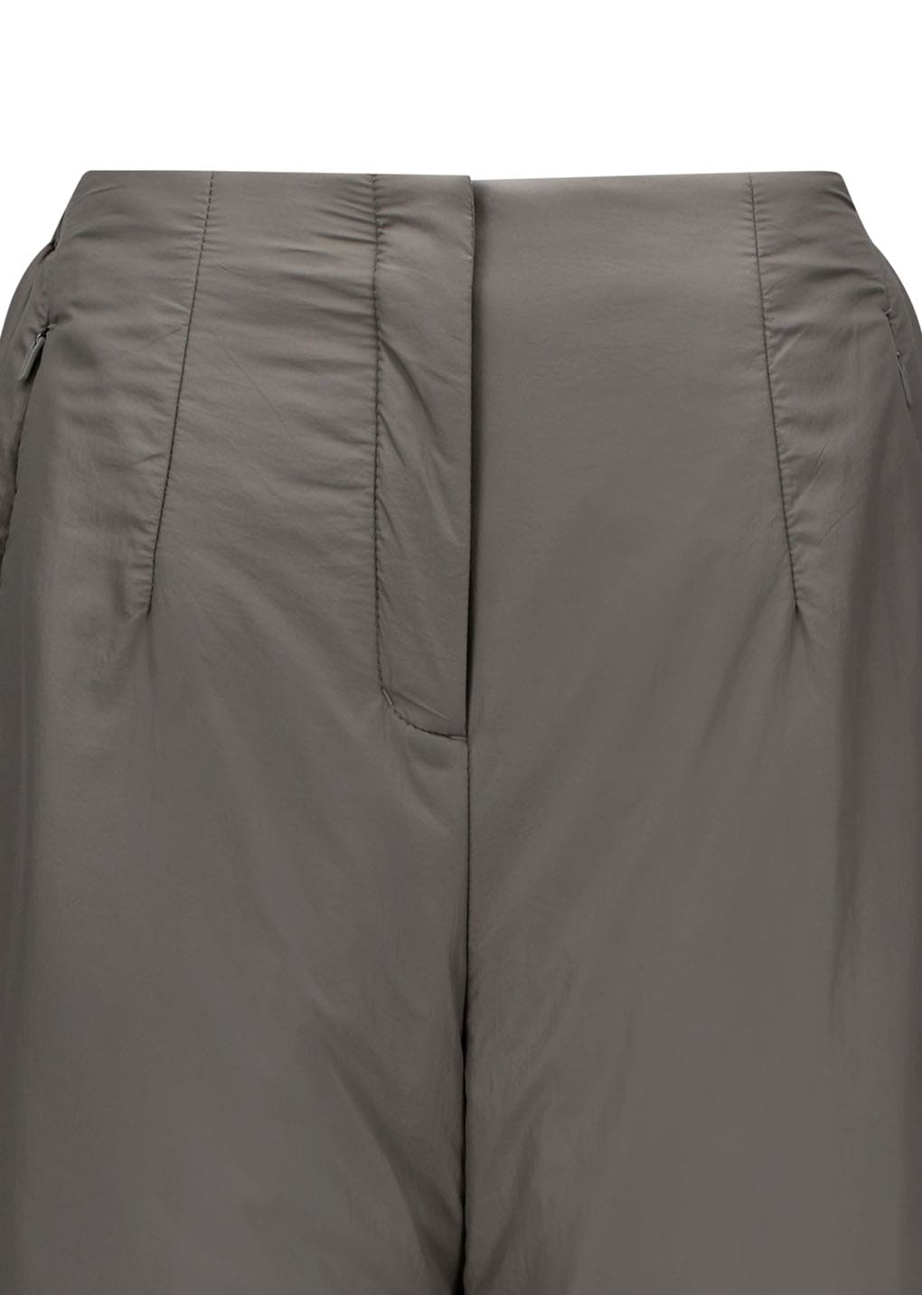 padded volume pants, brown