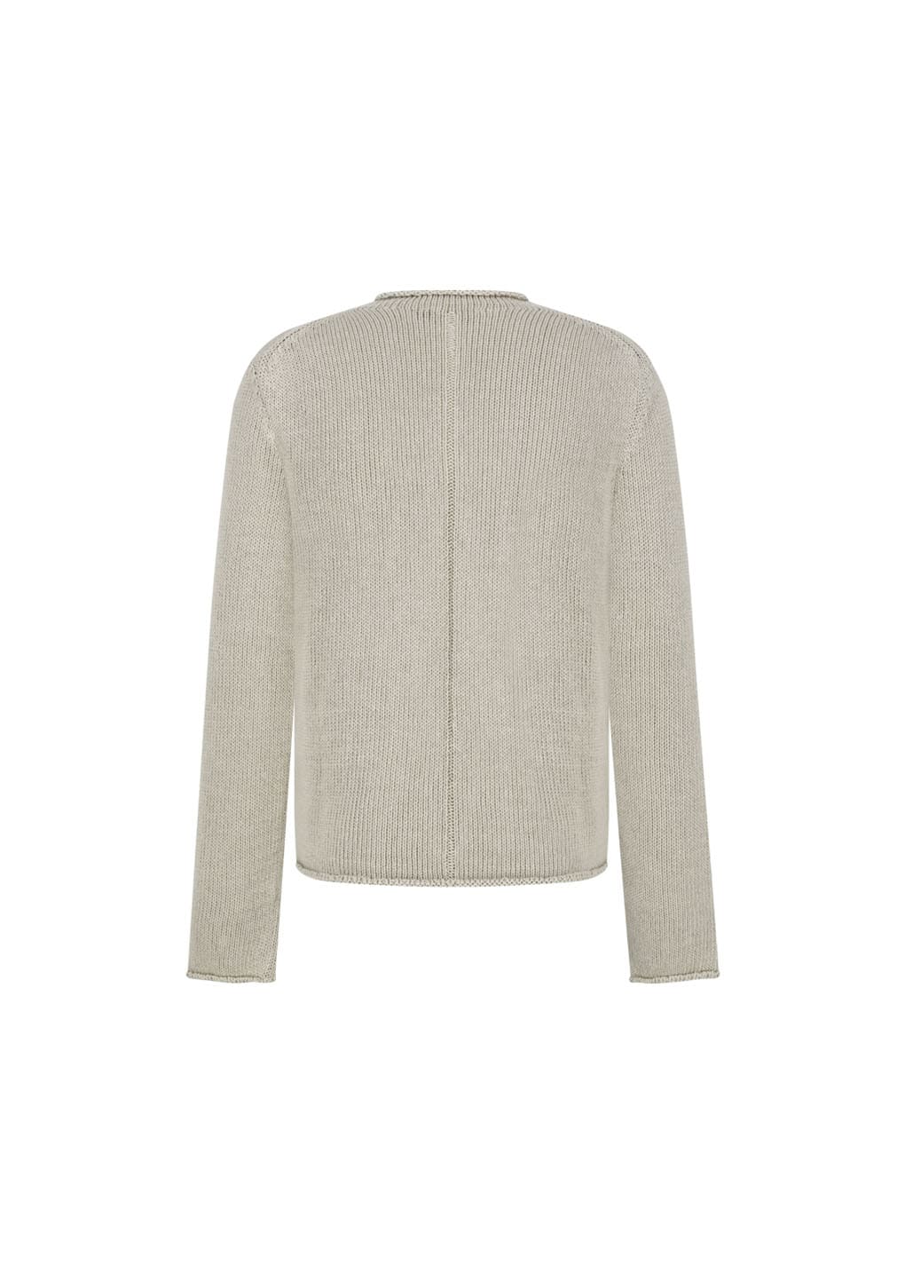 paper yarn pullover, beige