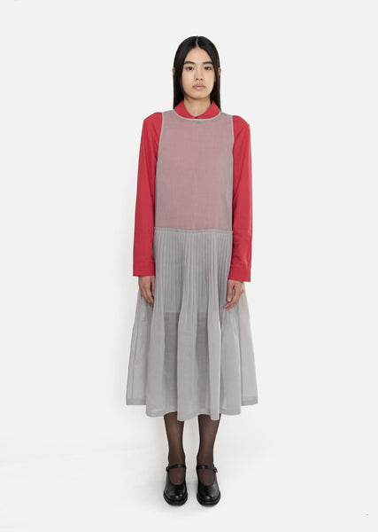 ワンピース amomento Pleated Sleeveless Dress, Grey PLEATEDSLEEVELESSDRES_GREY_1_g