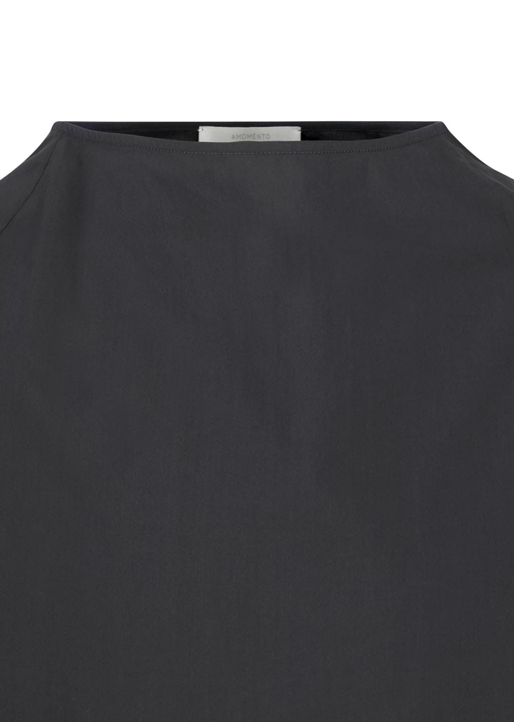 raglan cowl neck top, charcoal
