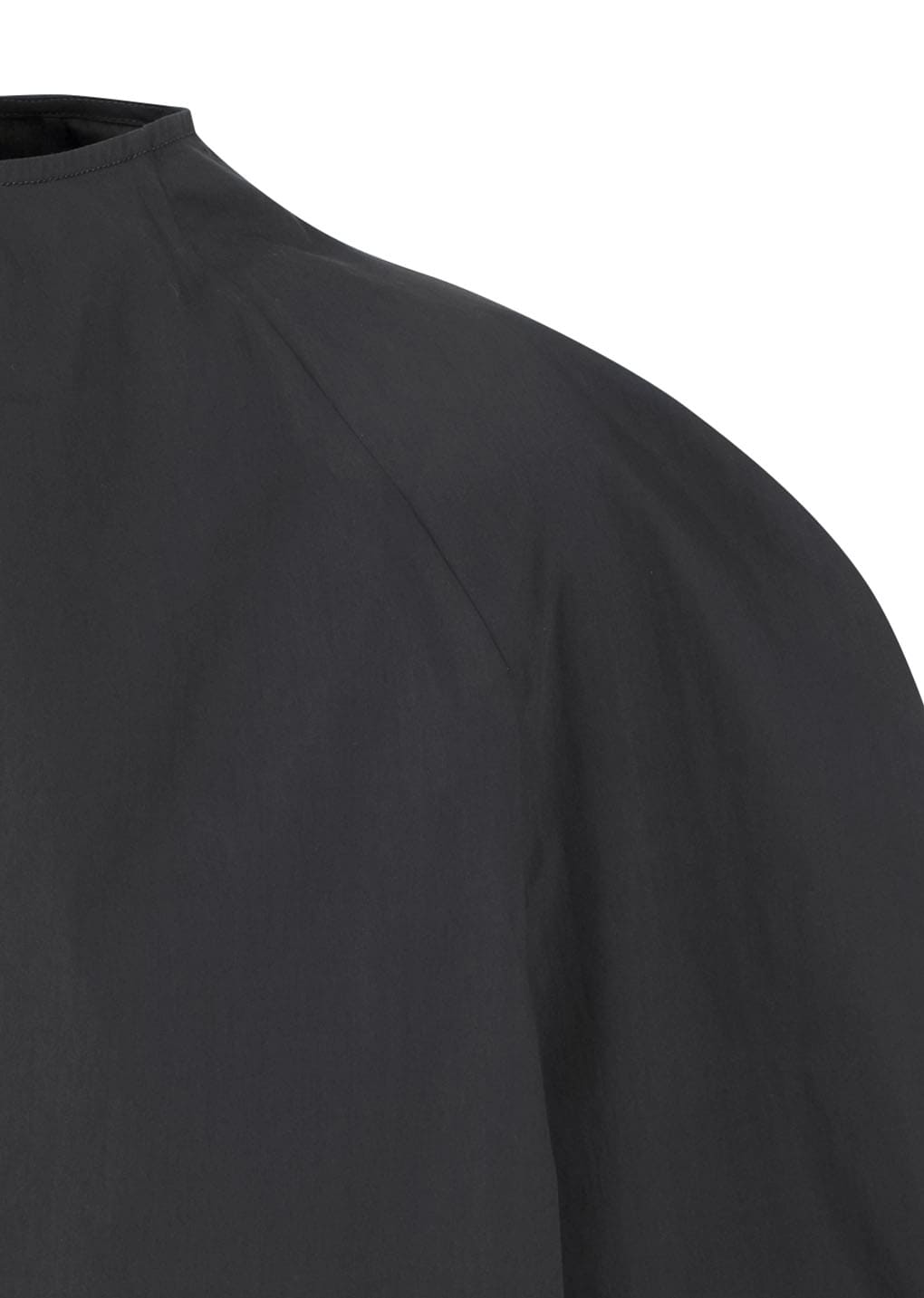 raglan cowl neck top, charcoal