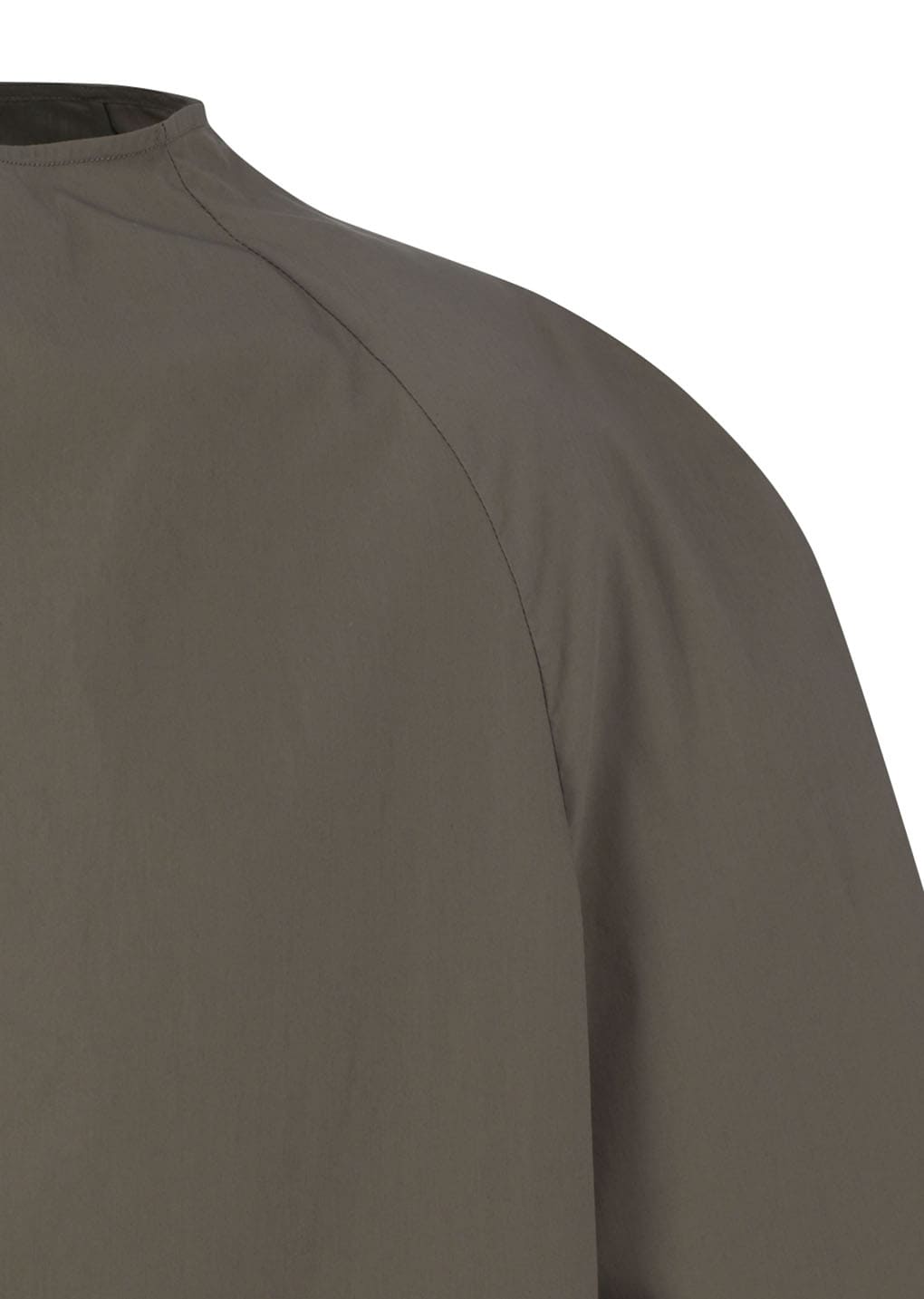 raglan cowl neck top, khaki