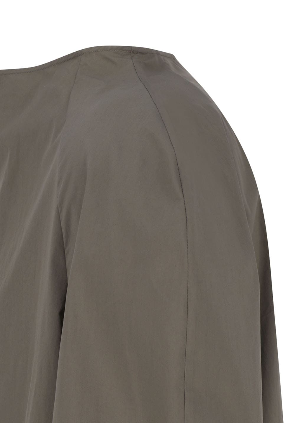 raglan cowl neck top, khaki