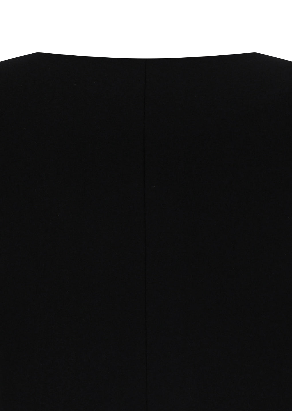 rounded shoulder jacket, black