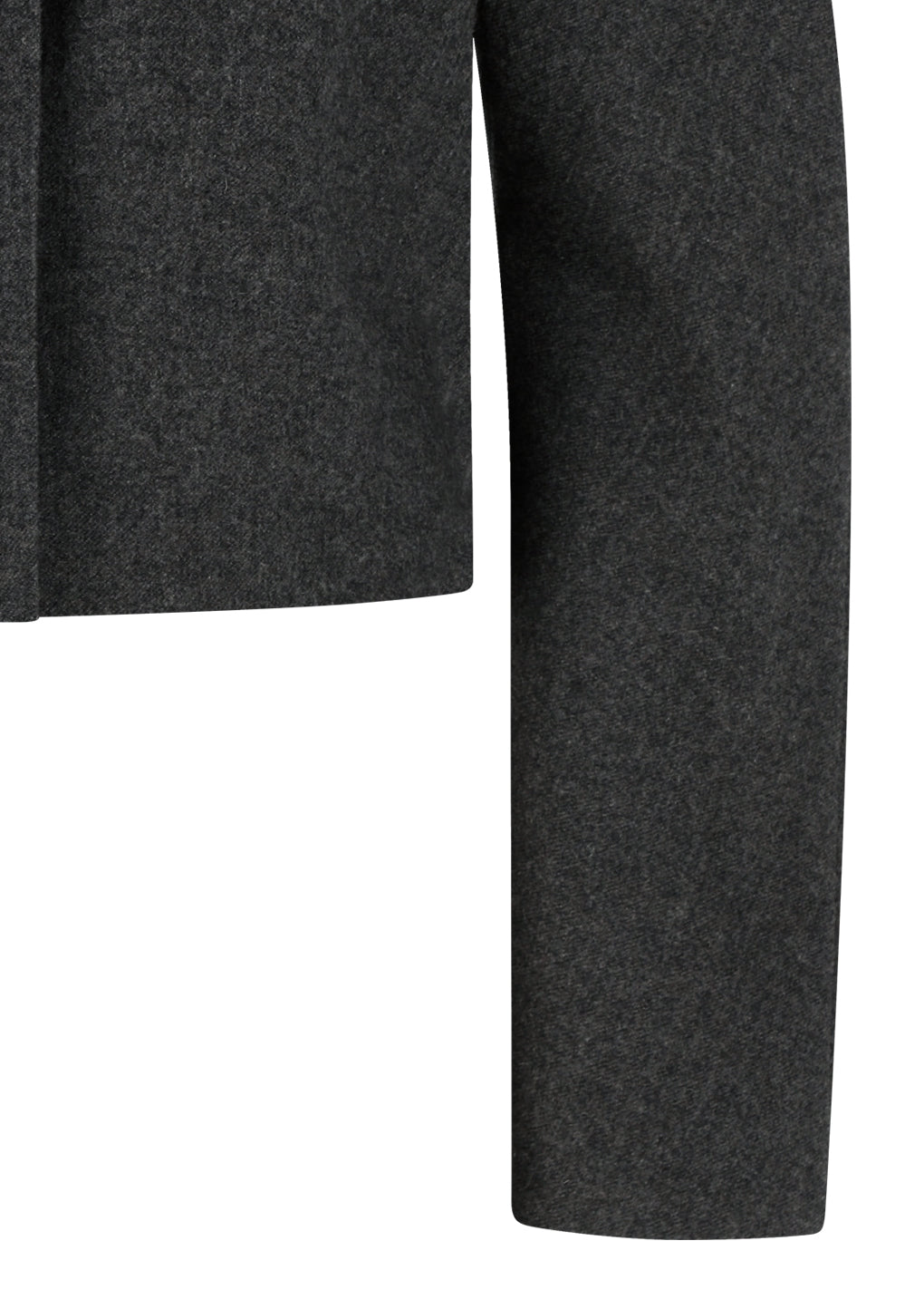 rounded shoulder jacket, charcoal