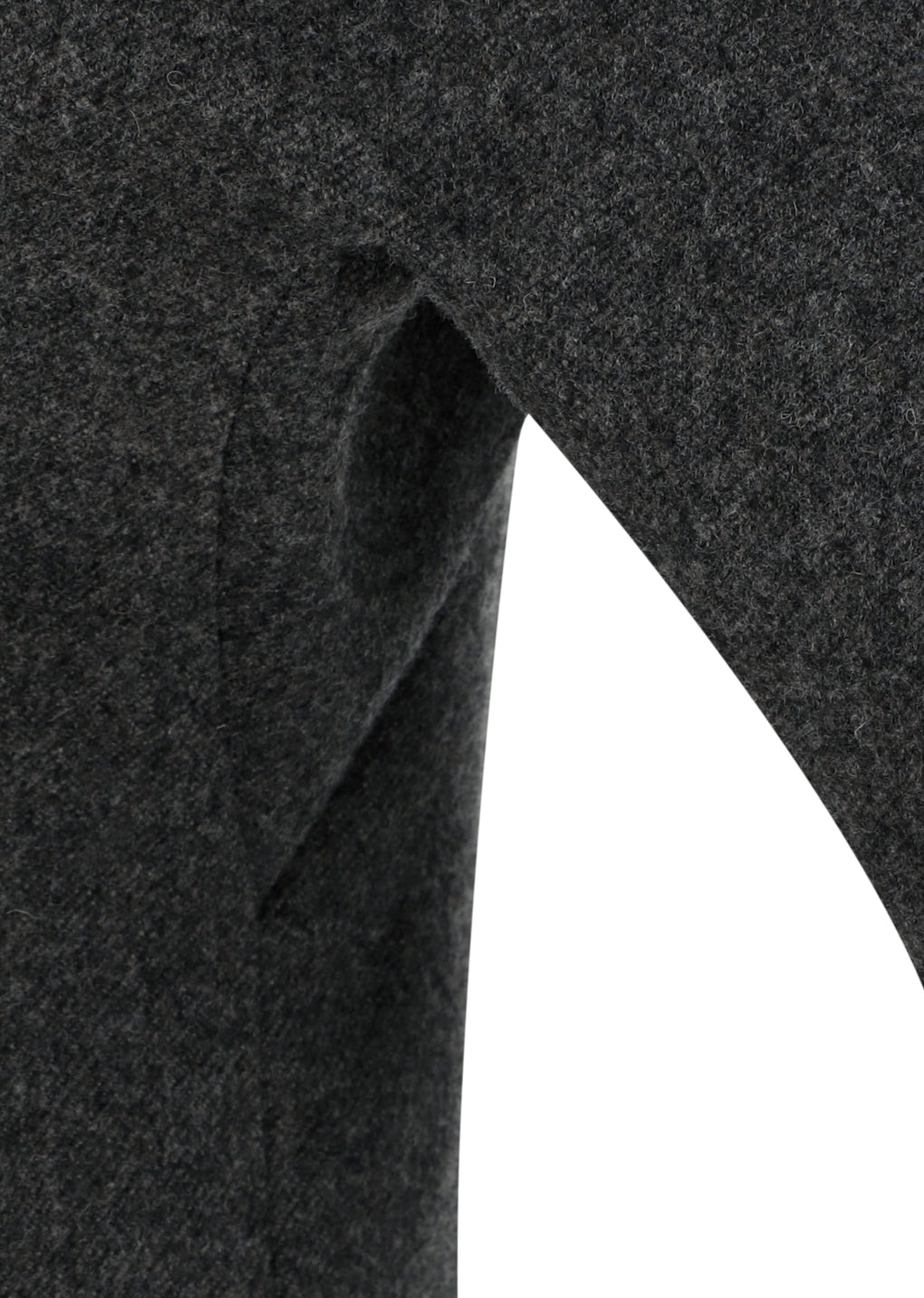 rounded shoulder jacket, charcoal