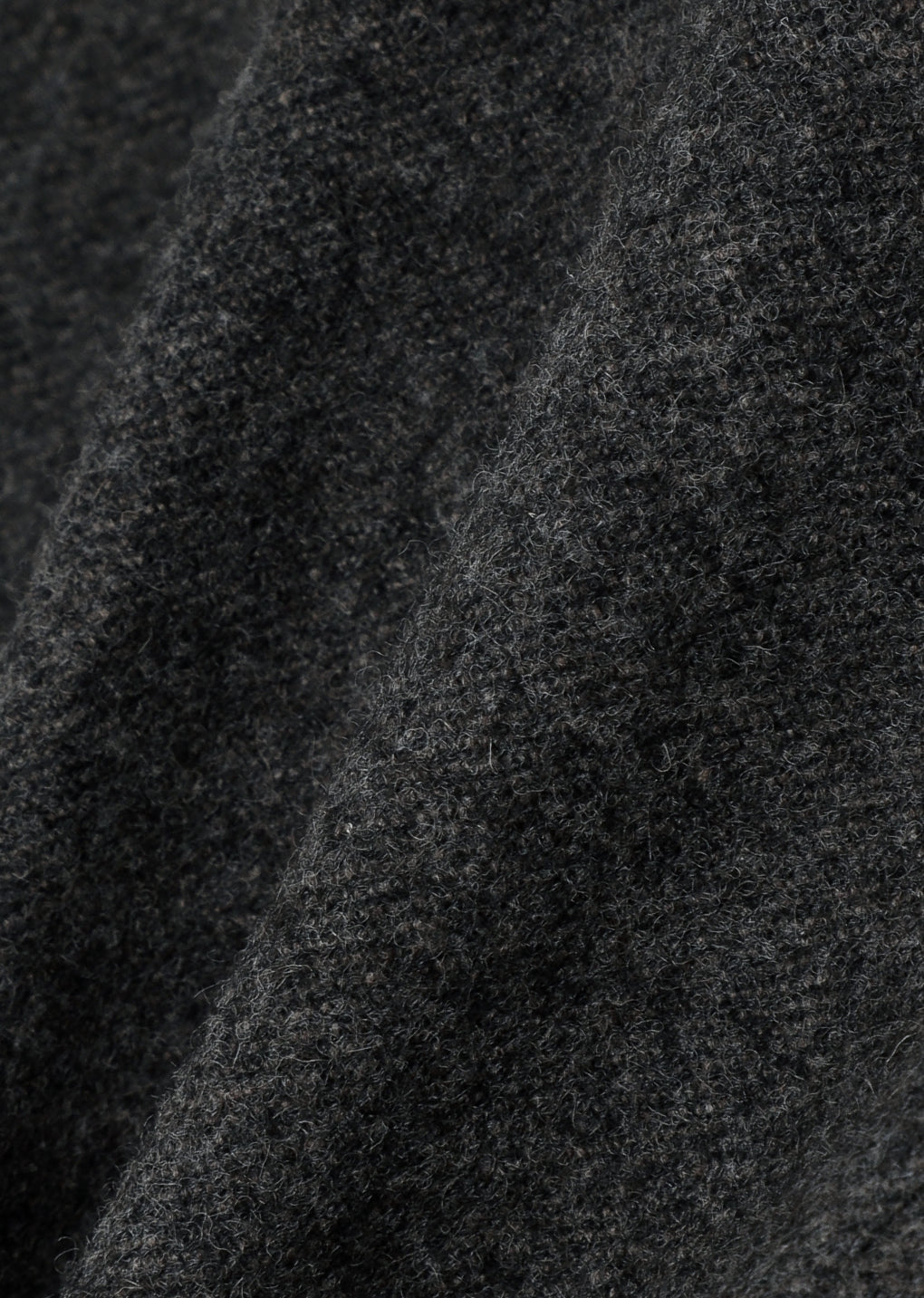 rounded shoulder jacket, charcoal