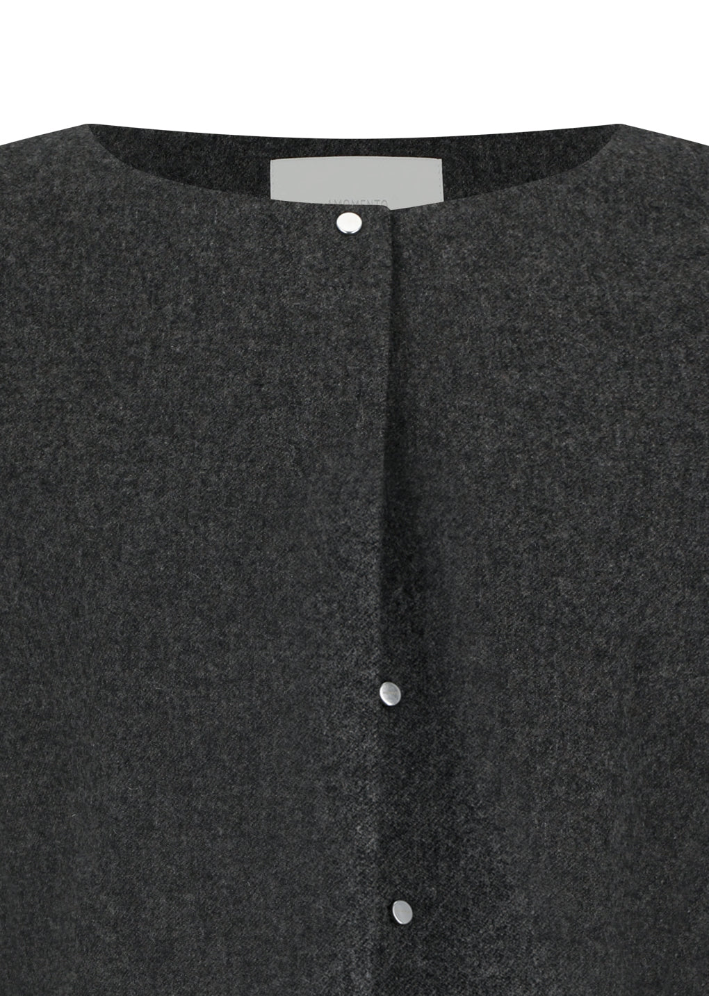 rounded shoulder jacket, charcoal