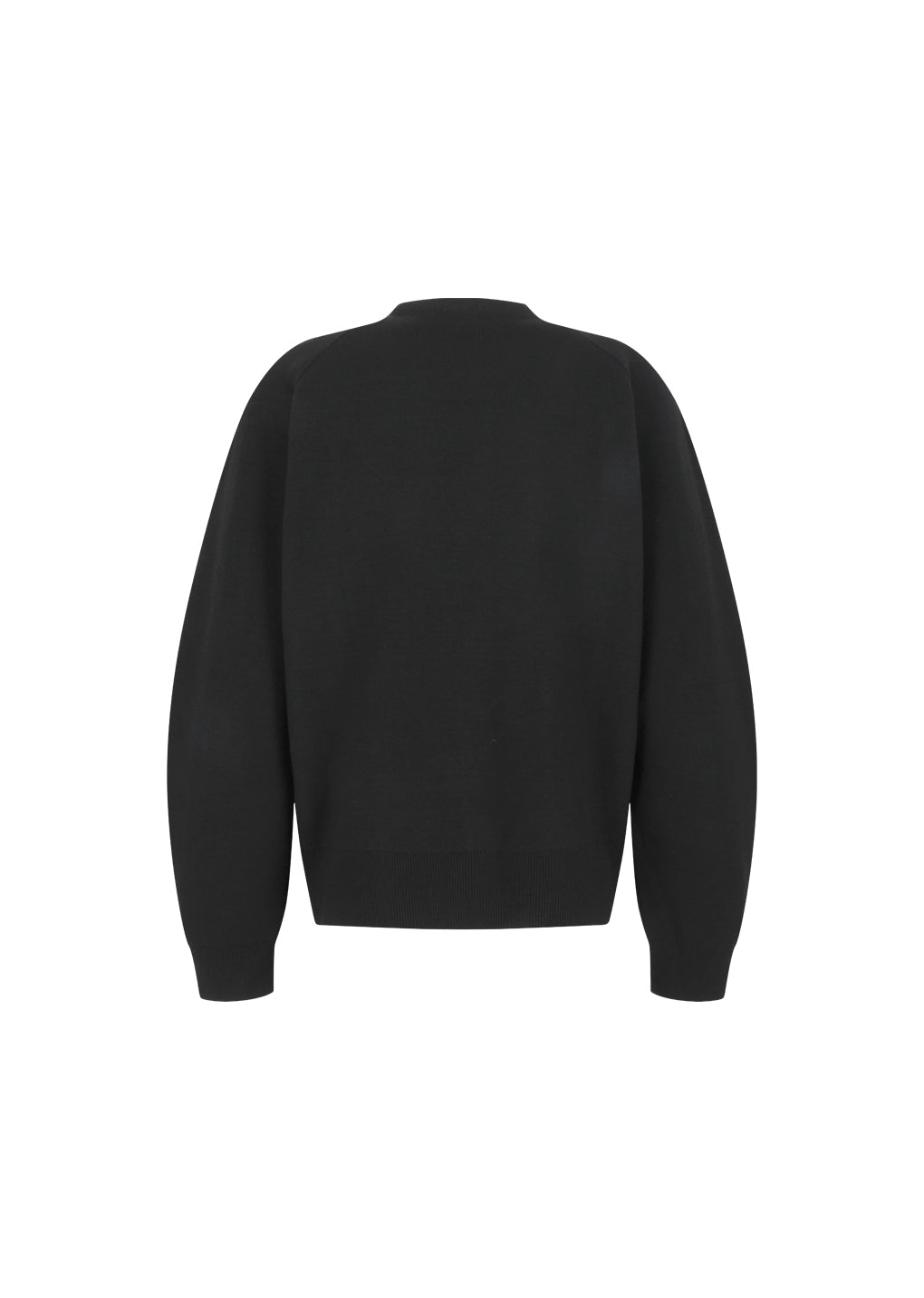 rounded sleeve cardigan, black hover
