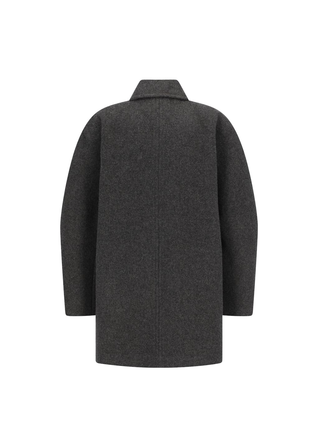 round shape coat, brown