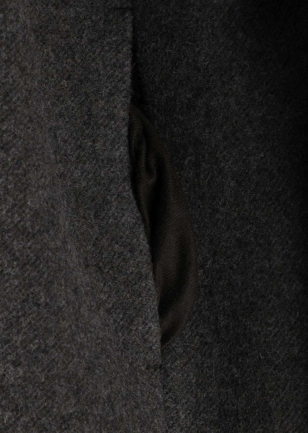 round shape coat, brown