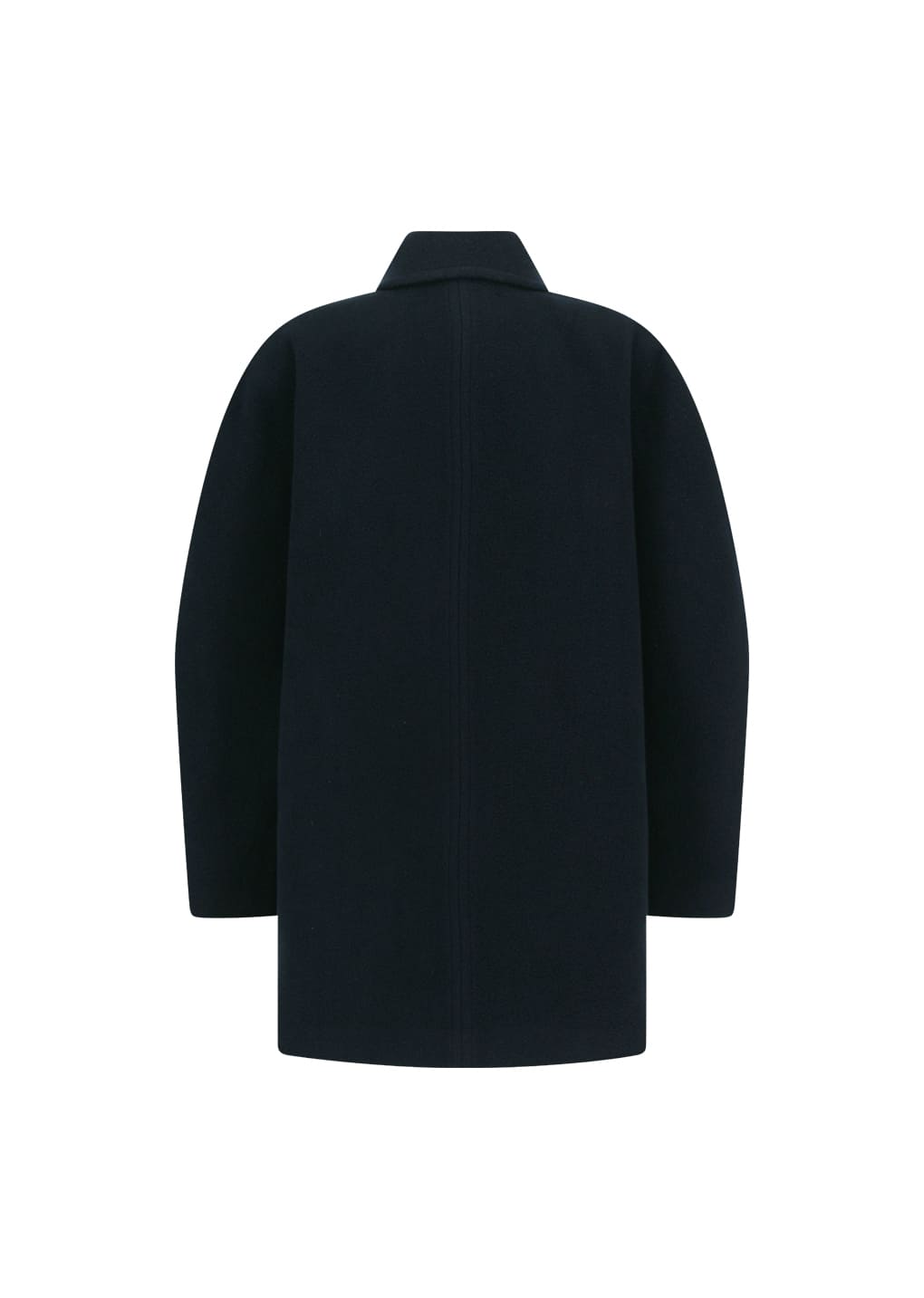 round shape coat, navy