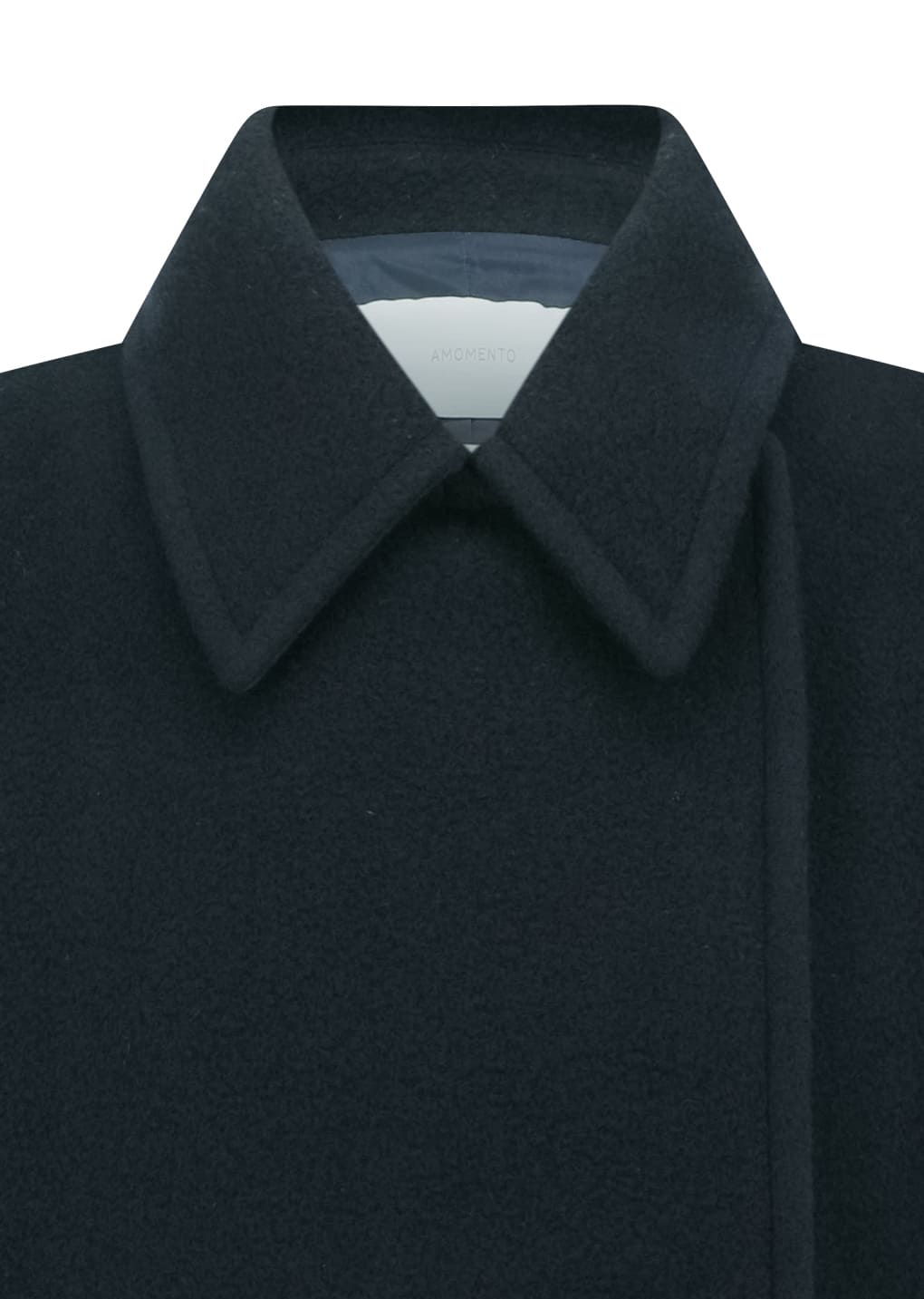 round shape coat, navy