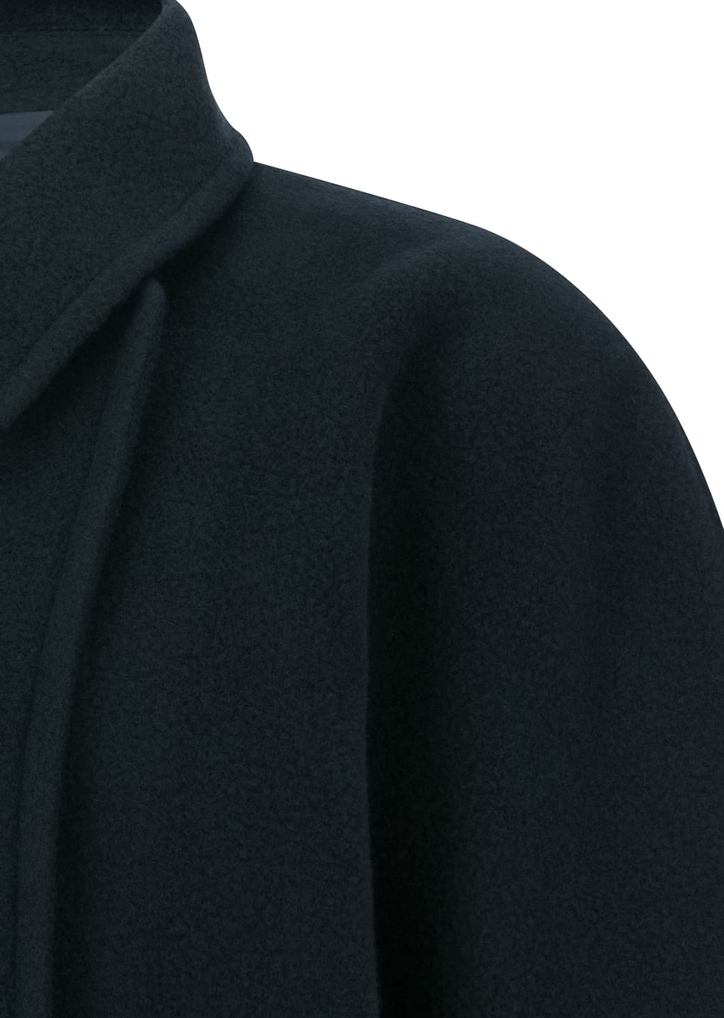 round shape coat, navy