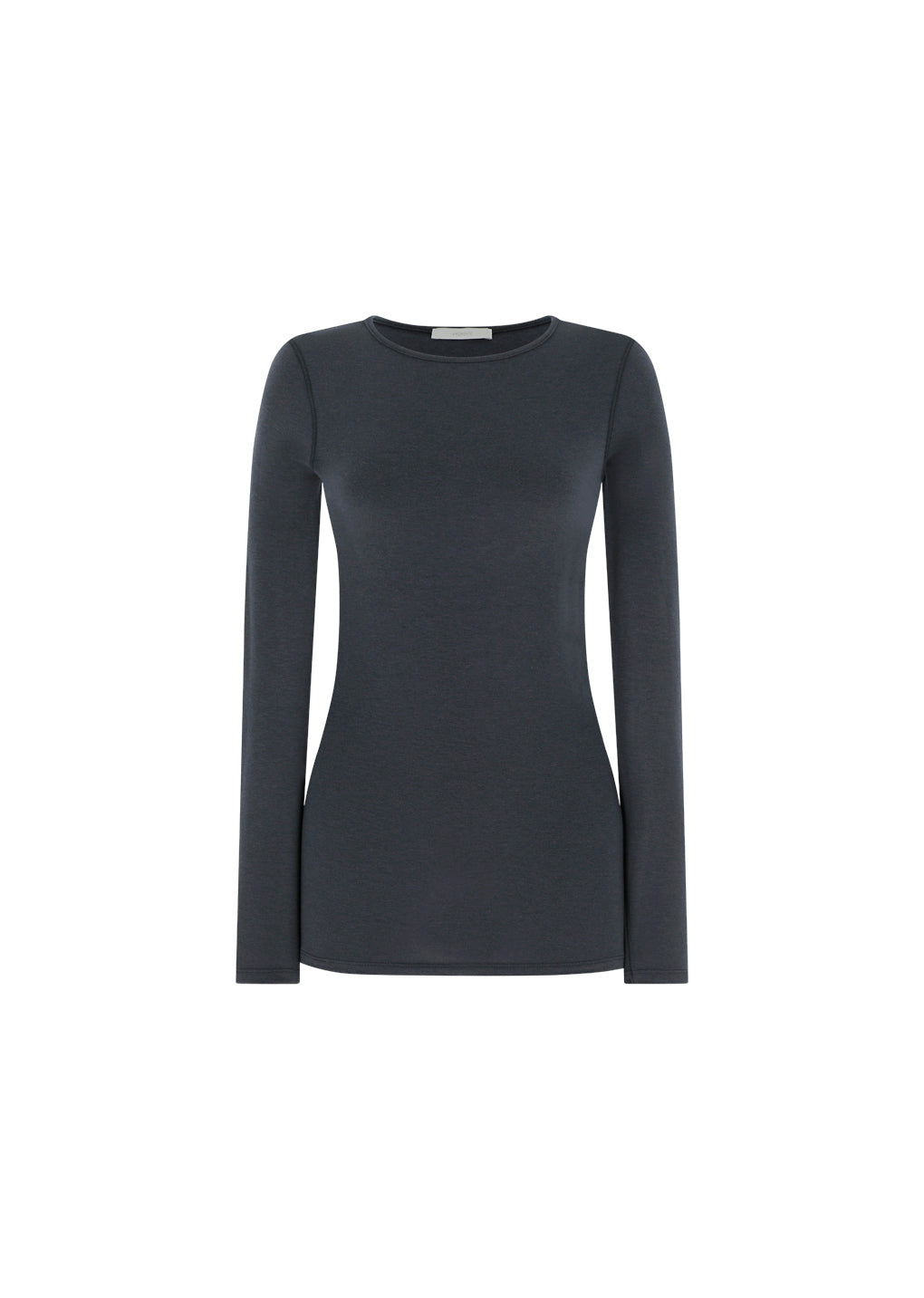 round t-shirt, charcoal