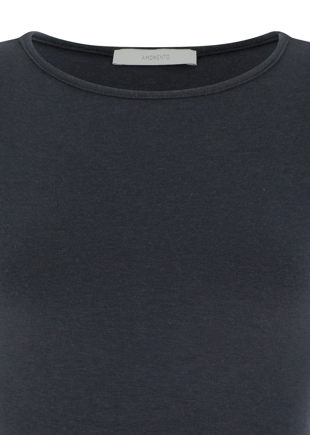 round t-shirt, charcoal