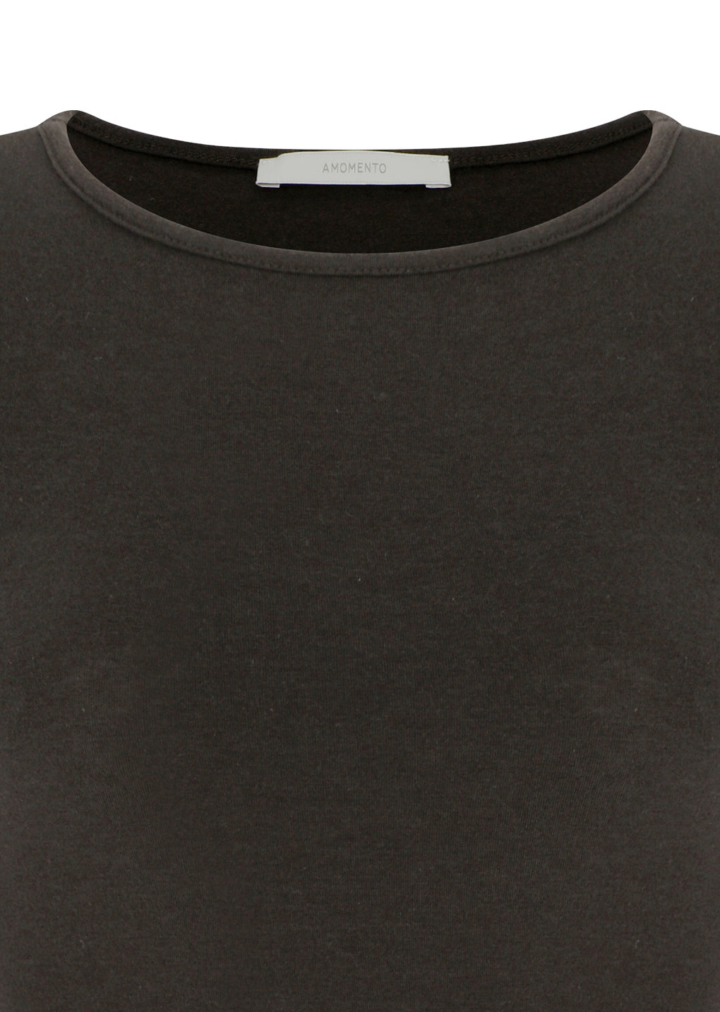 round t-shirt, brown
