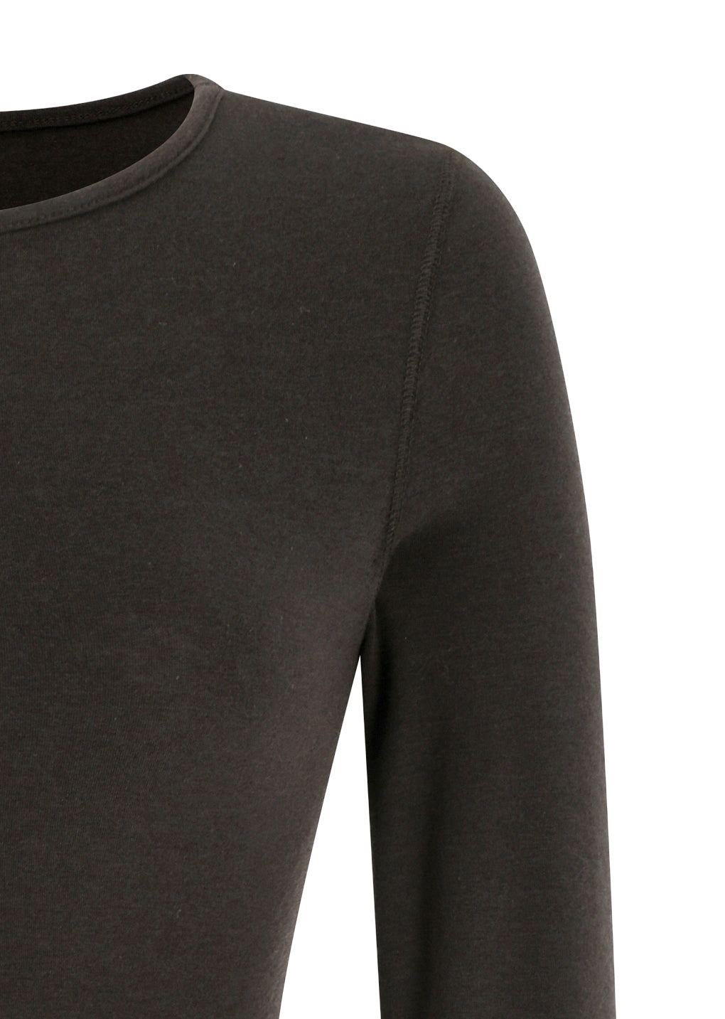 round t-shirt, brown