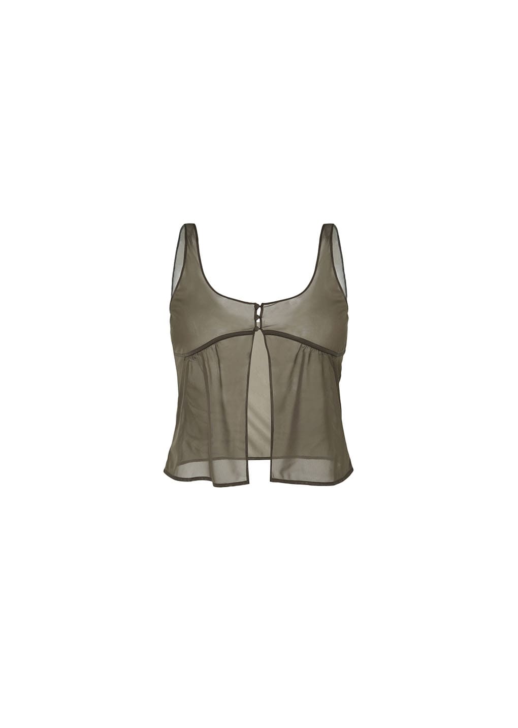 sheer bra top, brown
