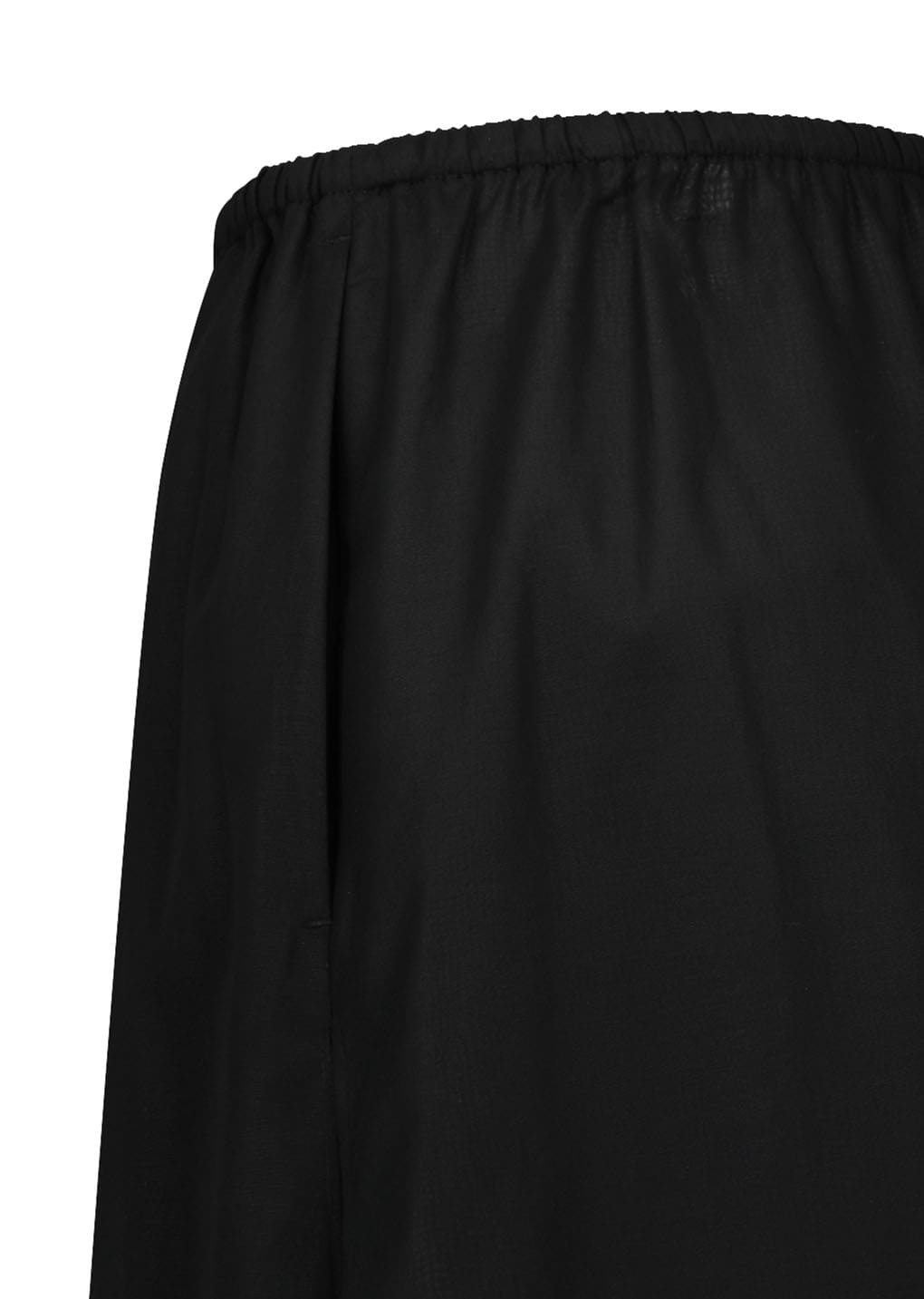 sheer layered pants, black