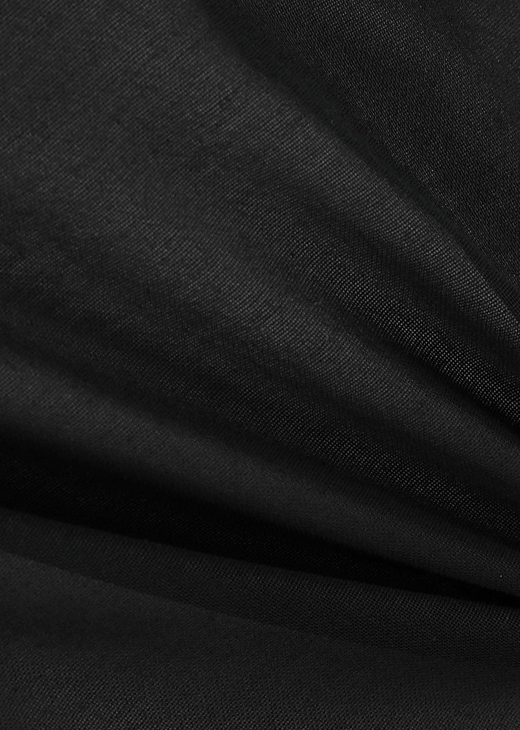 sheer slim shirt, black