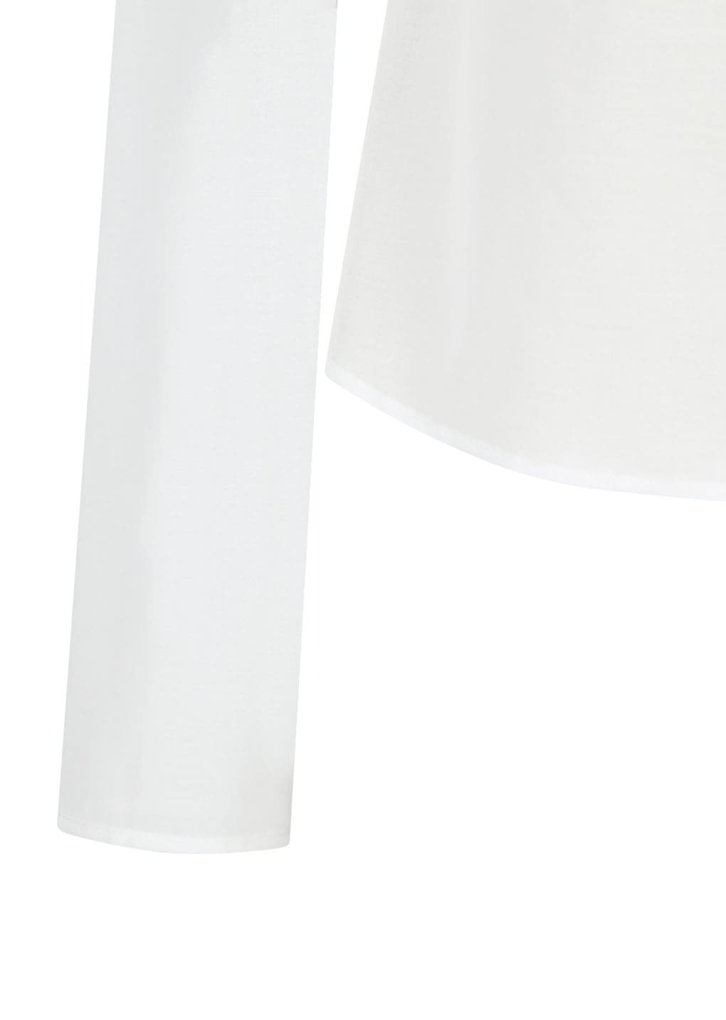 sheer slim shirt, white