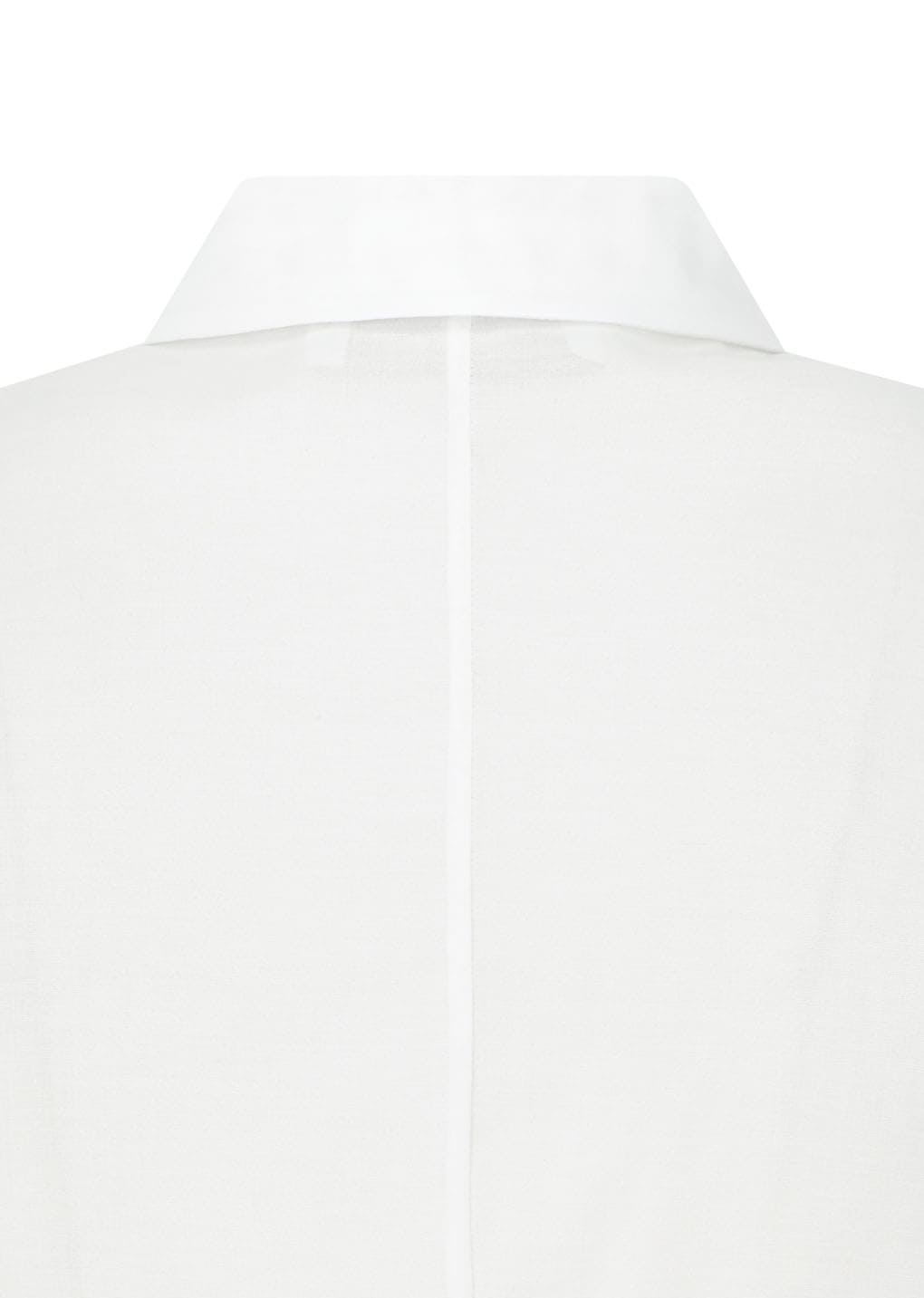 sheer slim shirt, white