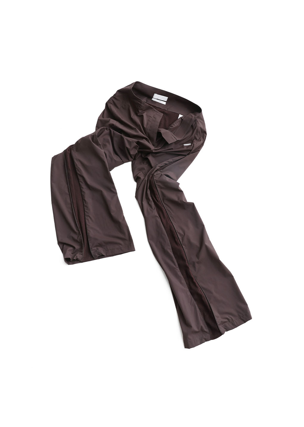 side vent pants, brown
