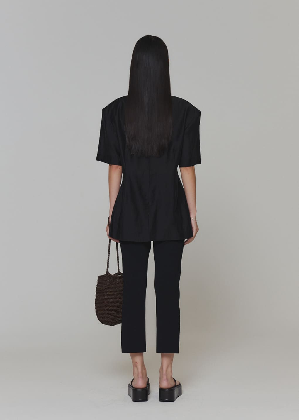 ブラウス シャツ 「AMOMENTO」OVERSIZED HALF SHIRTS/ブラウス レディース AMOMENTO GLOBAL