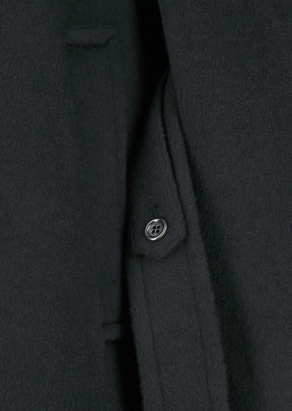 single breasted maxi long coat, black