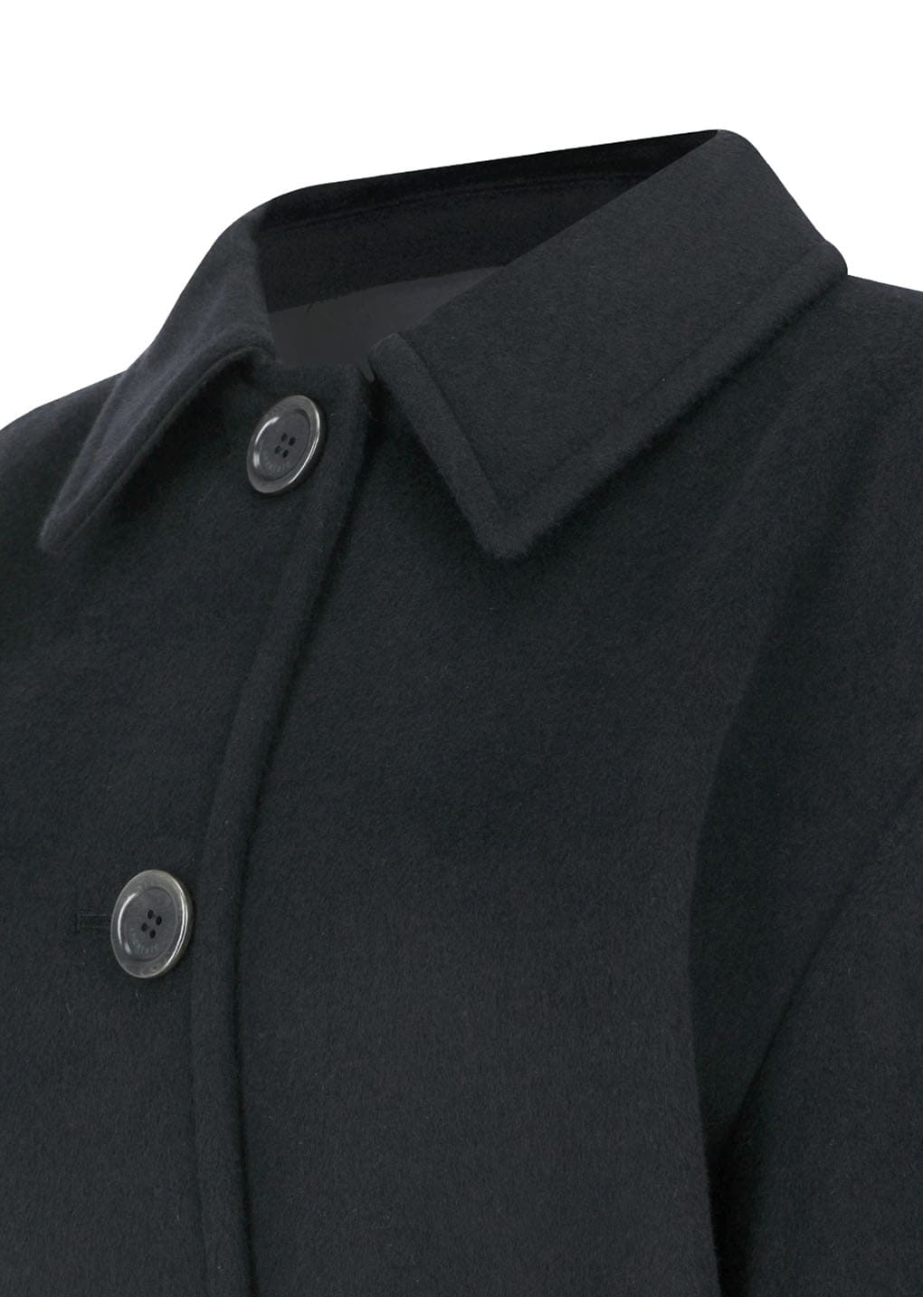 single breasted maxi long coat, black