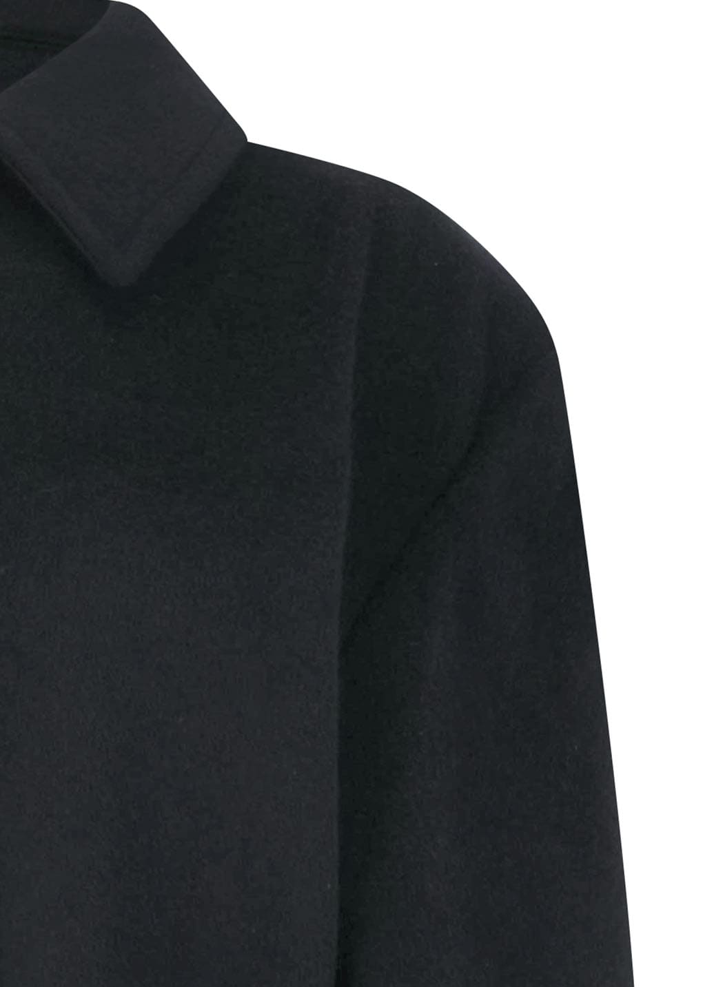 single breasted maxi long coat, black