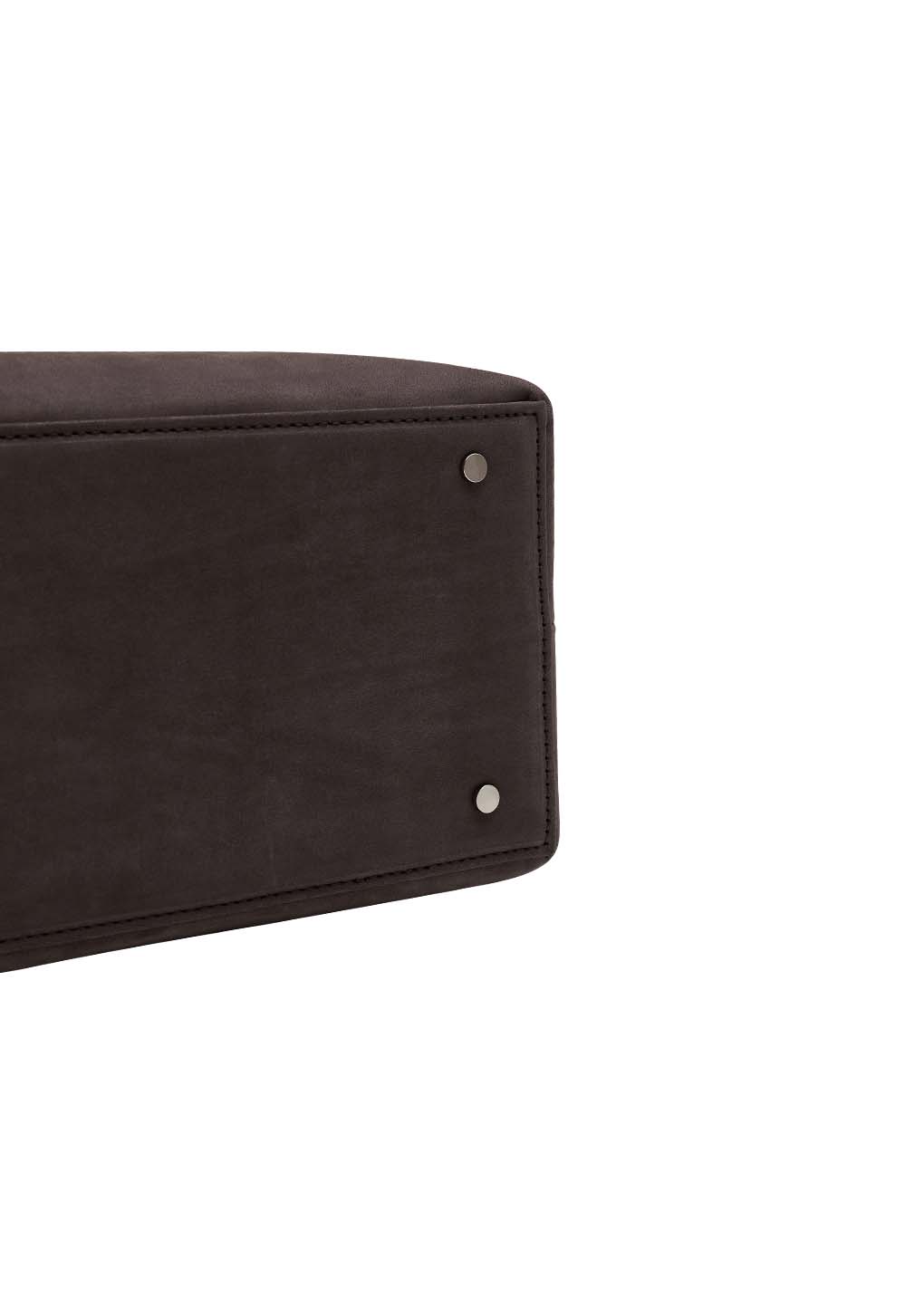 small cubo bag, dark brown