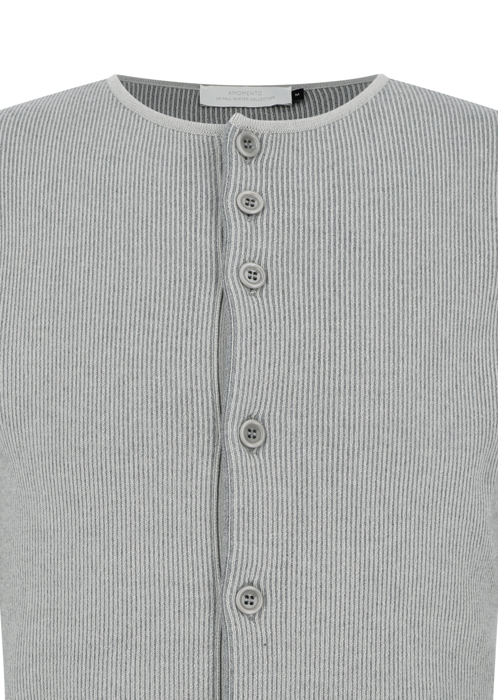 stripe button up cardigan, grey