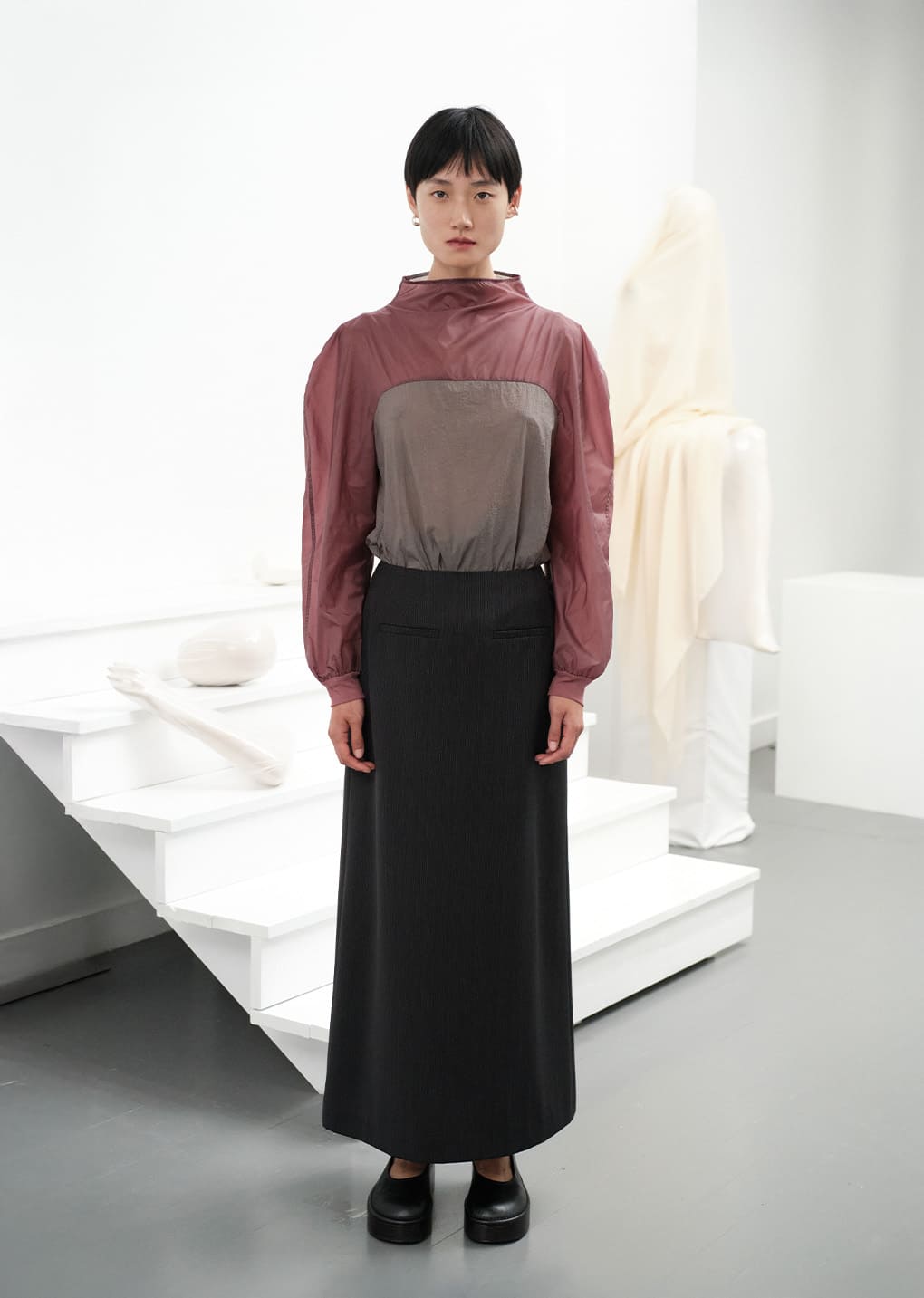 AMOMENTO☆23FW STRIPE BELT SKIRT MUSINSA | AMOMENTO STRIPE BELT SKIRT