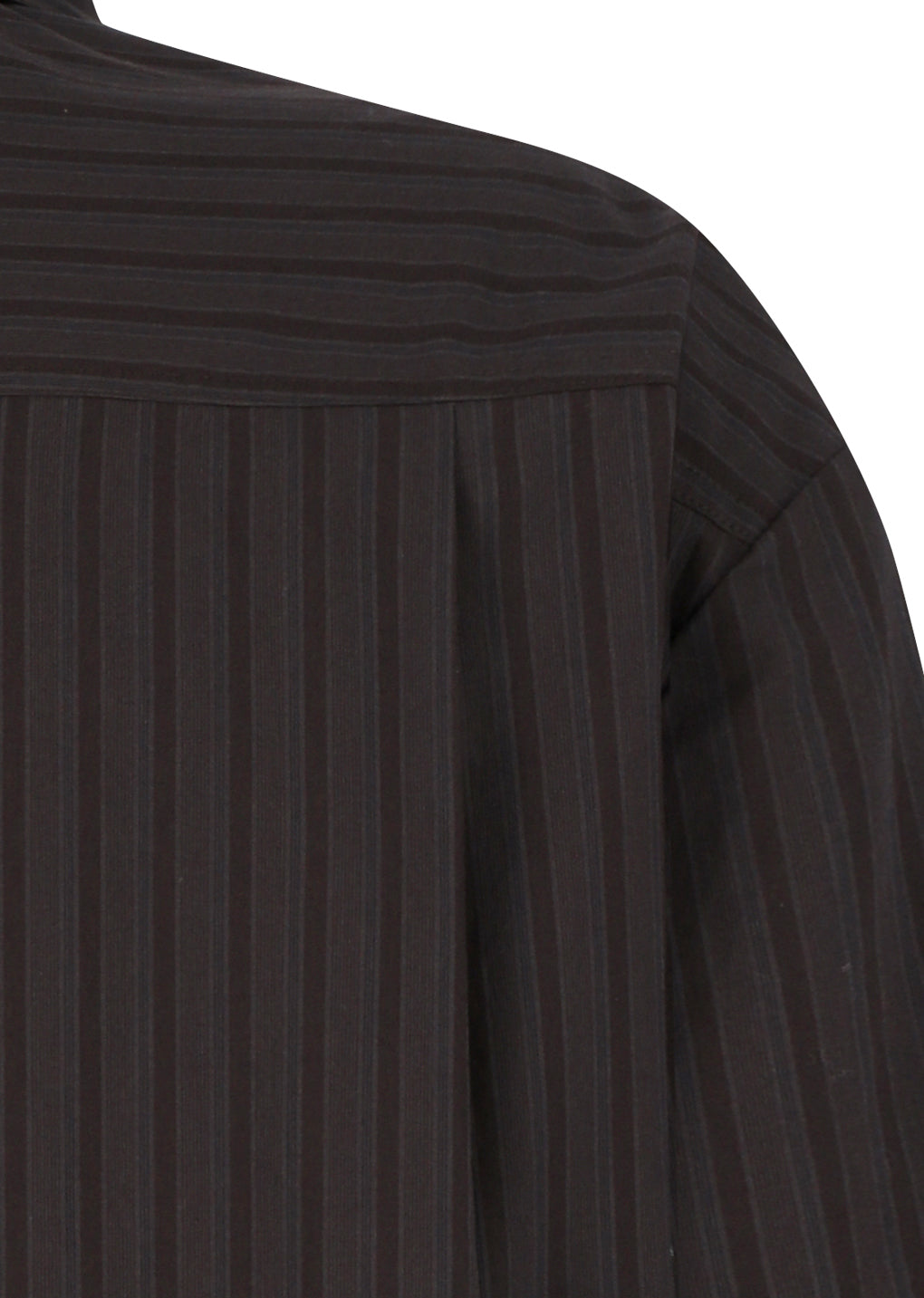 stripe square pocket oversized shirts, brown