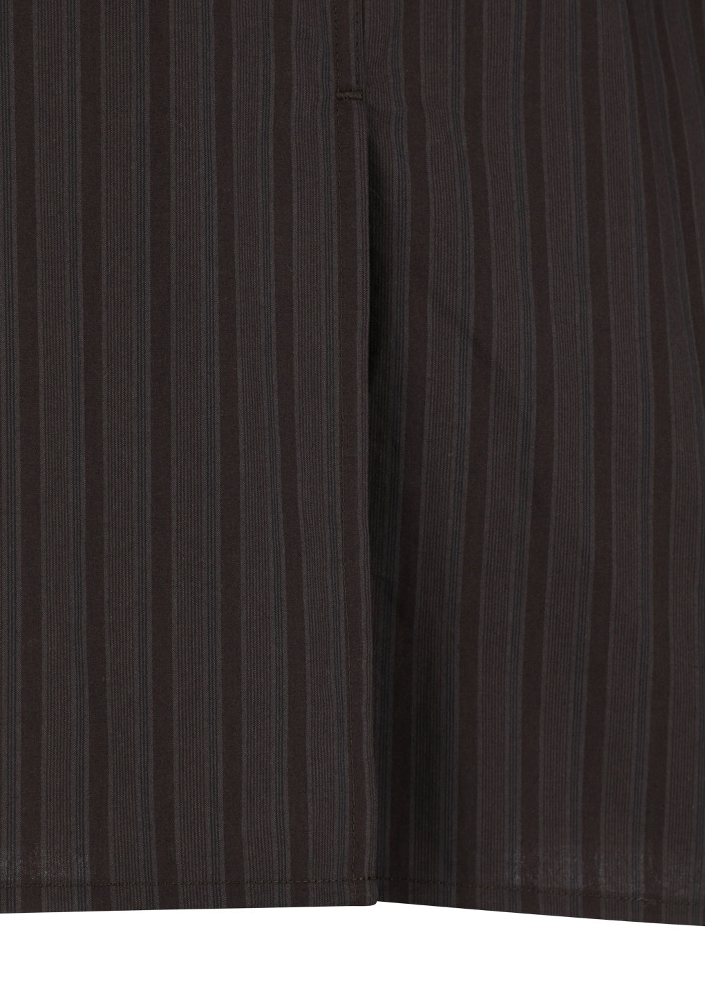 stripe square pocket oversized shirts, brown